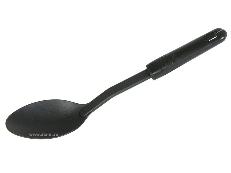 Ложка кулинарная БЛЭК, жаропрочный нейлон VETTA