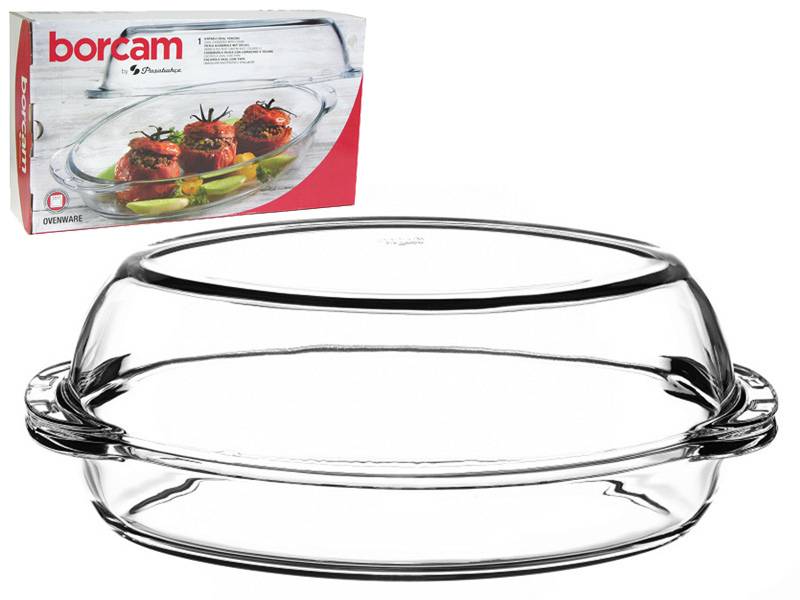 Форма жаропрочная овальная 2,25л с крышкой 1,8л