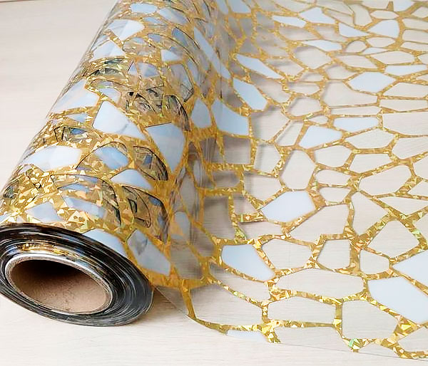 Клеенка Термо 80см*20м прозрачная с рисунком, 1100B