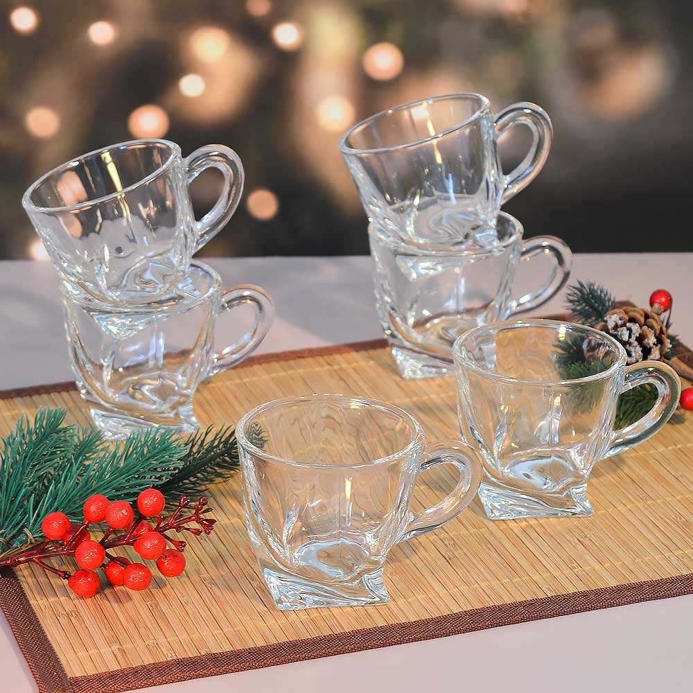 Набор кружек 6шт 205мл h7,7см, d7,3см, LXZB42