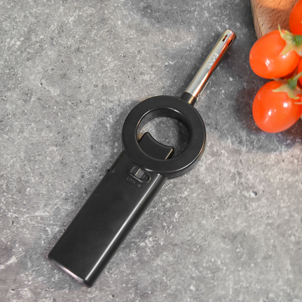 Зажигалка газовая ECOS 68L-R, черная