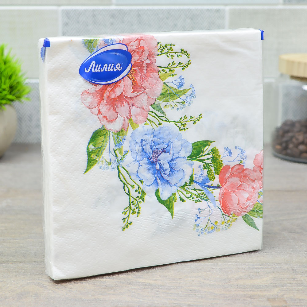 Салфетки 33*33см 20 листов 2-слойные