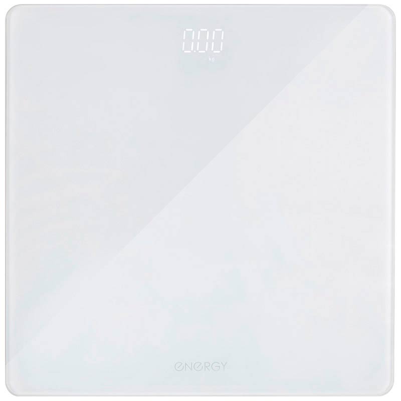 Весы напольные электронные Energy EN-421, стеклянная поверхность, 180кг, цвет белый