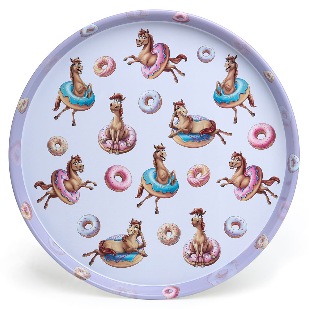 Поднос стальной 33*2,1см