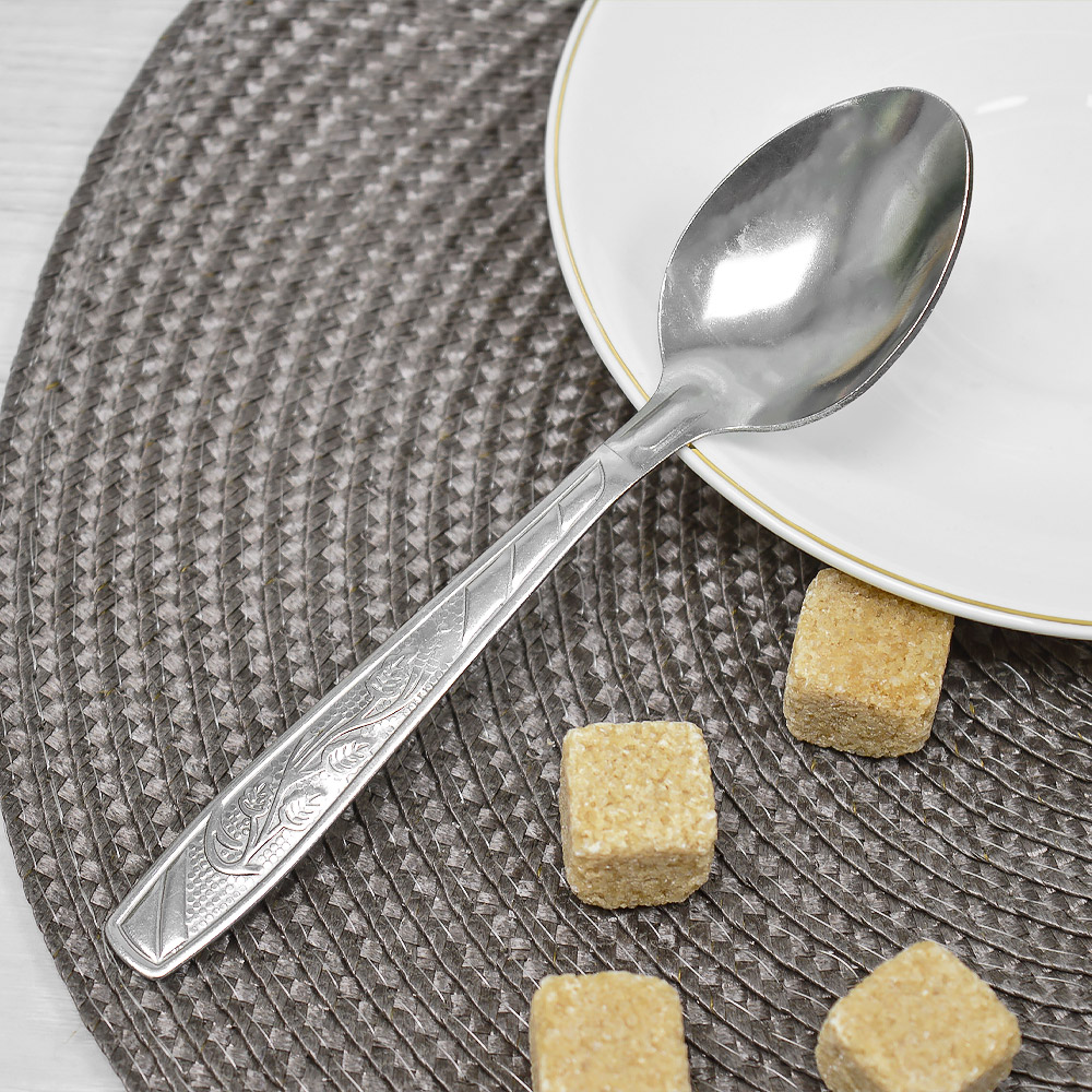 Ложка чайная с рисунком нерж №2