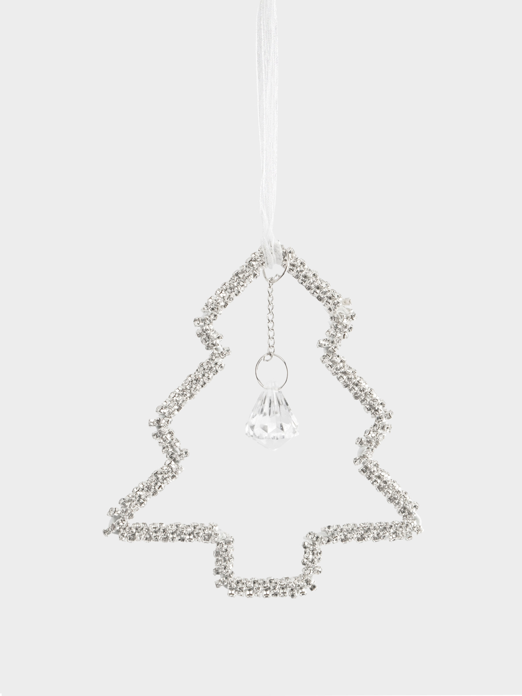 Игрушка елочная, 12 см, пластик/металл, серебристая, Елка, Event