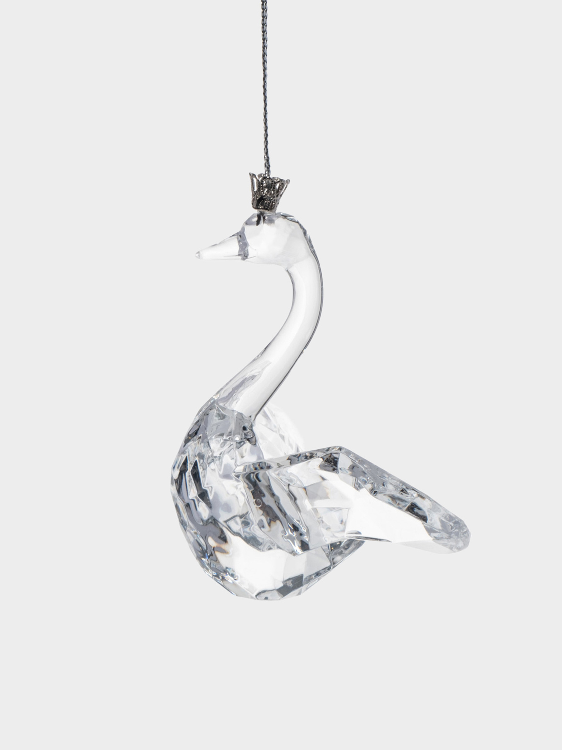 Игрушка елочная, 11х9 см, акрил, Хрустальный лебедь, Event