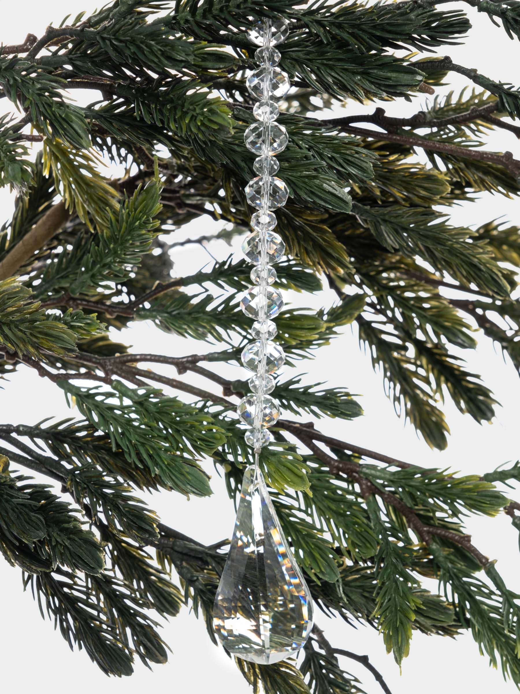 Игрушка елочная, 21 см, стекло, Бусы с каплей, Event