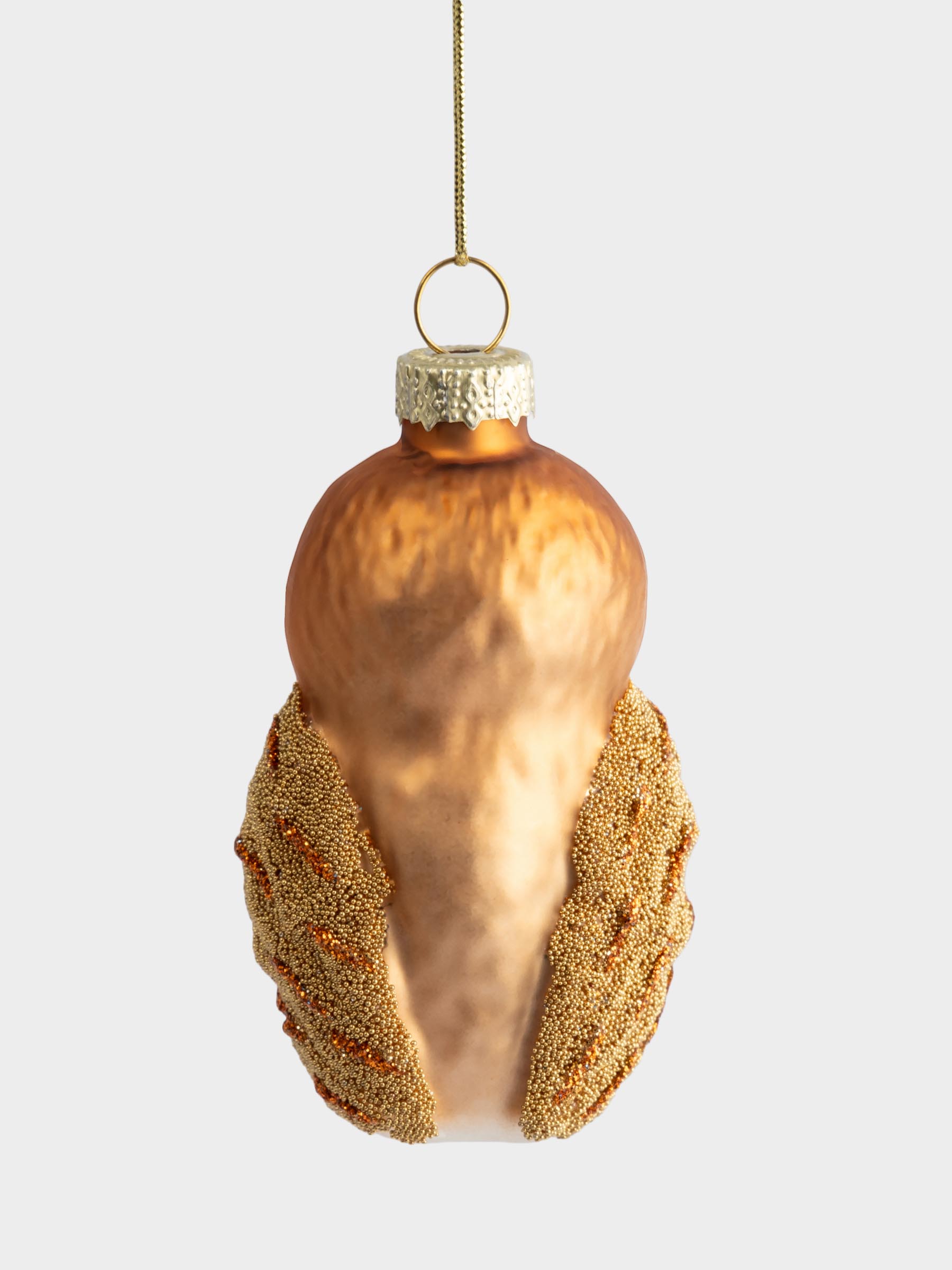 Игрушка елочная, 5х8 см, стекло, Сова, New year