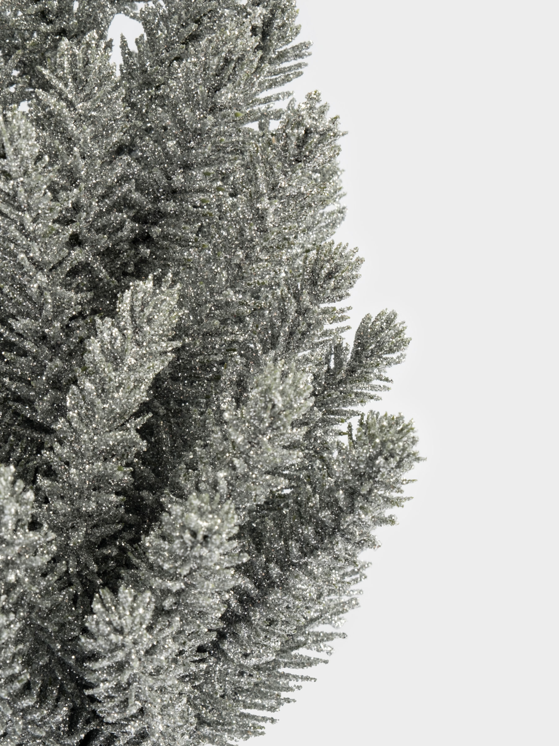 Ель искусственная, 30 см, полиэтилен, серебристая, New year