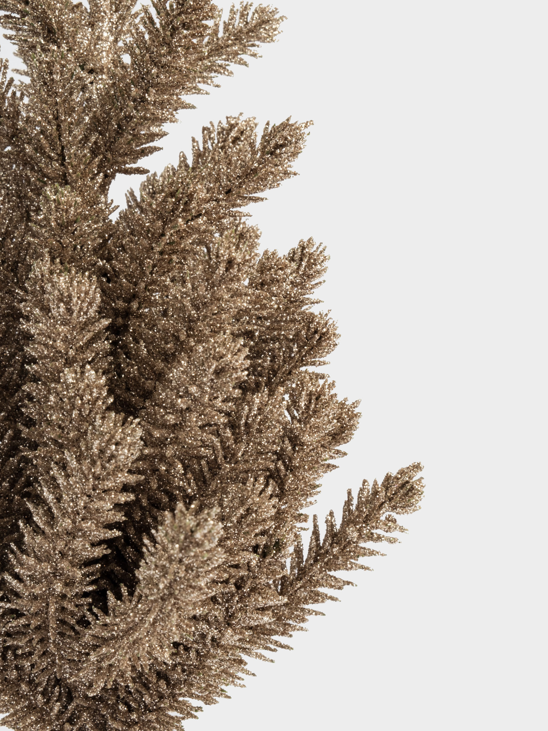 Ель искусственная, 30 см, полиэтилен, шампань, New year