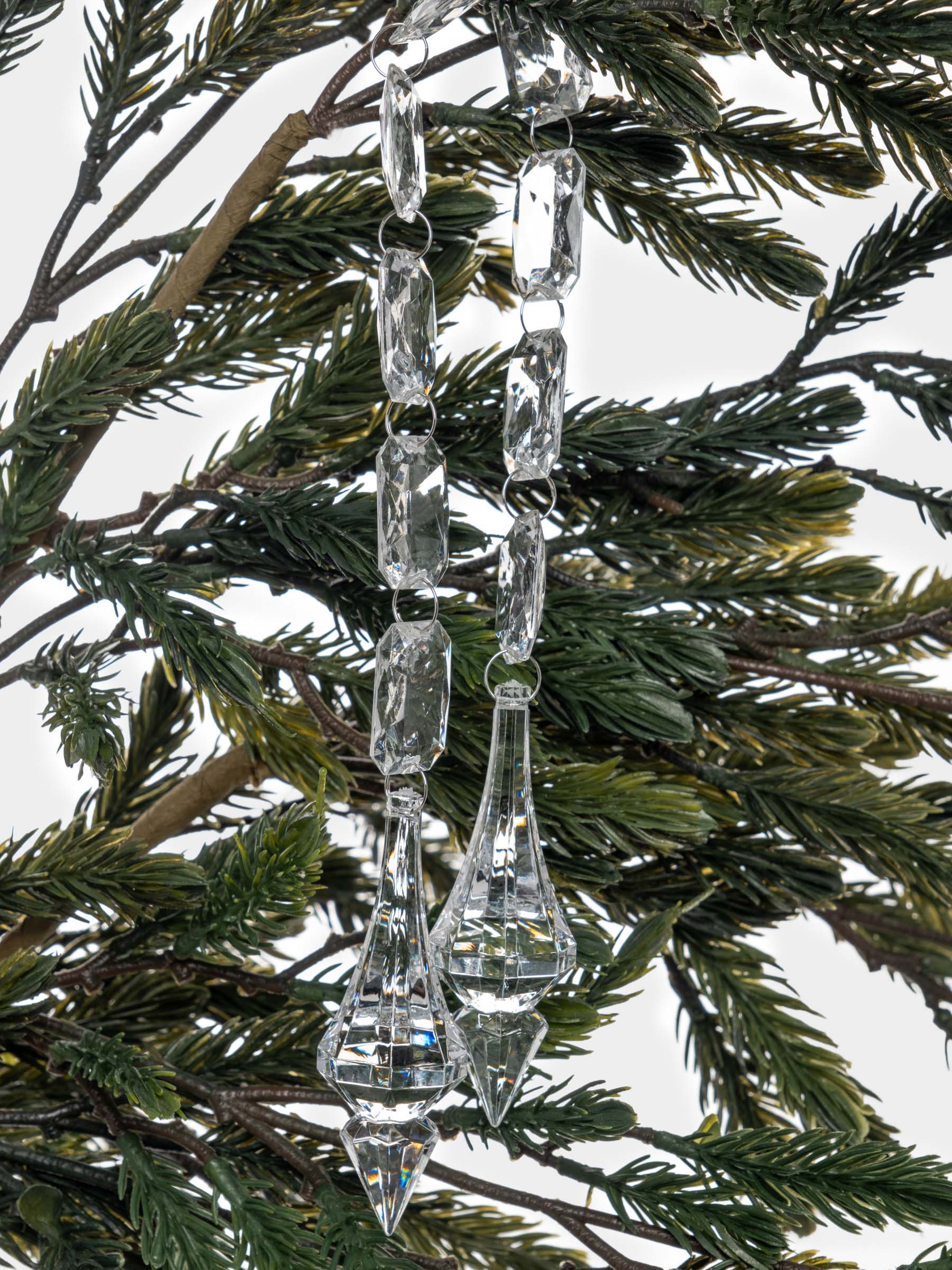 Игрушка елочная, 44 см, акрил, Бусы с кристаллами, Event