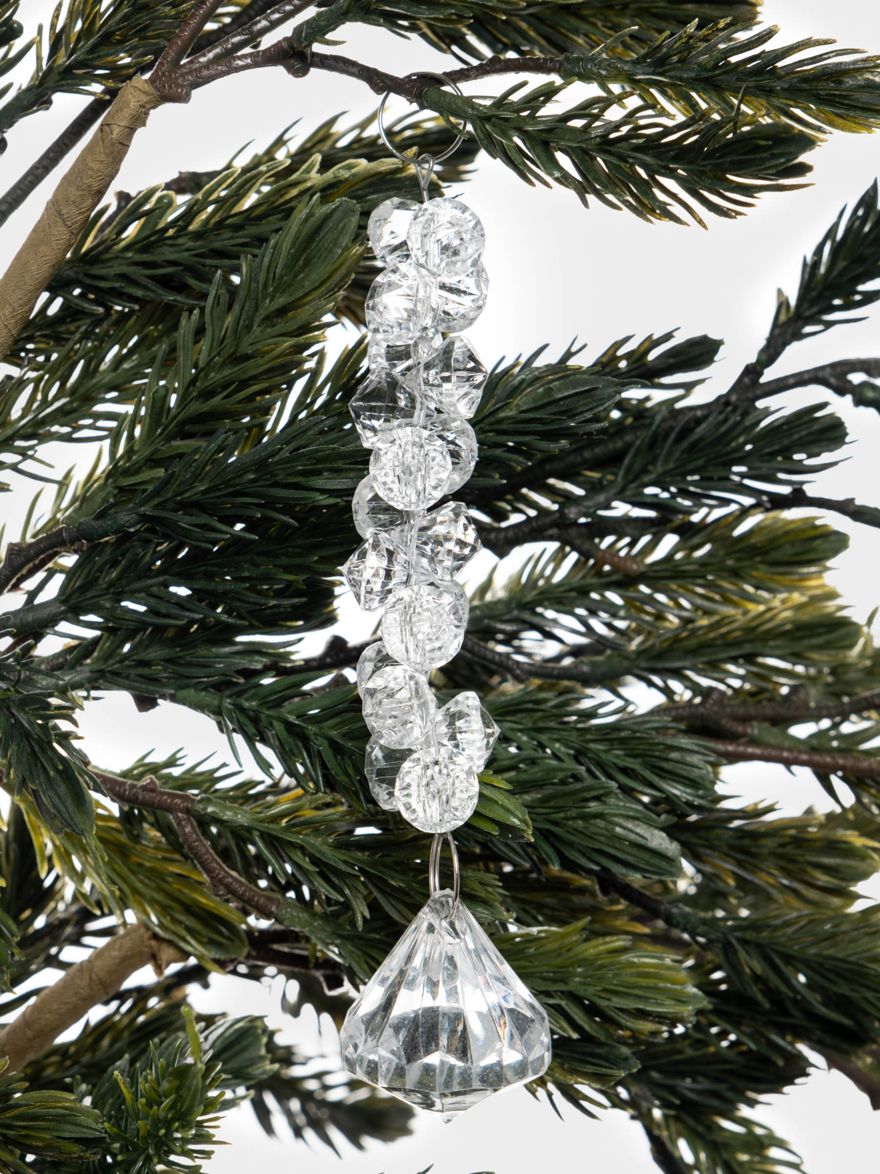 Игрушка елочная, 14 см, стекло, Хрустальная подвеска, Event