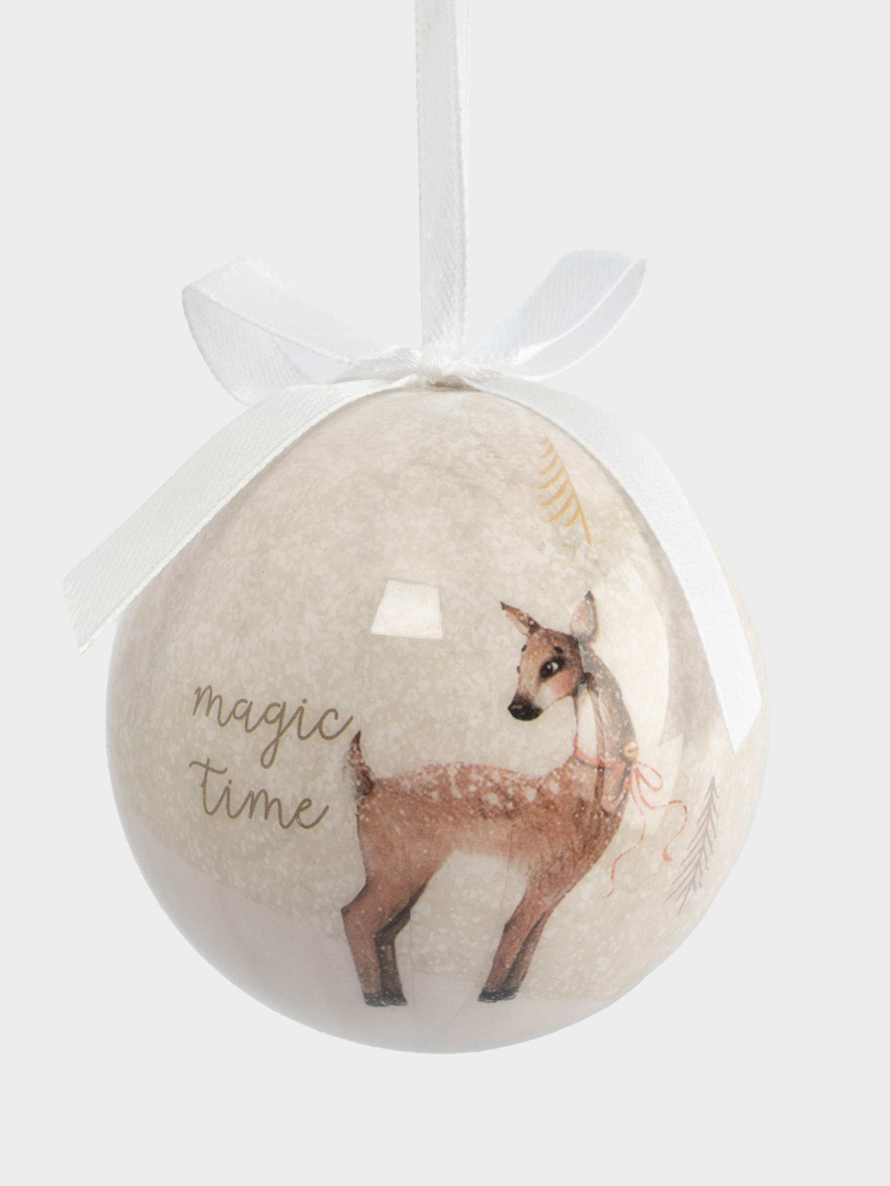Игрушка елочная, 7 см, пенопласт, шар, Magic time, New year