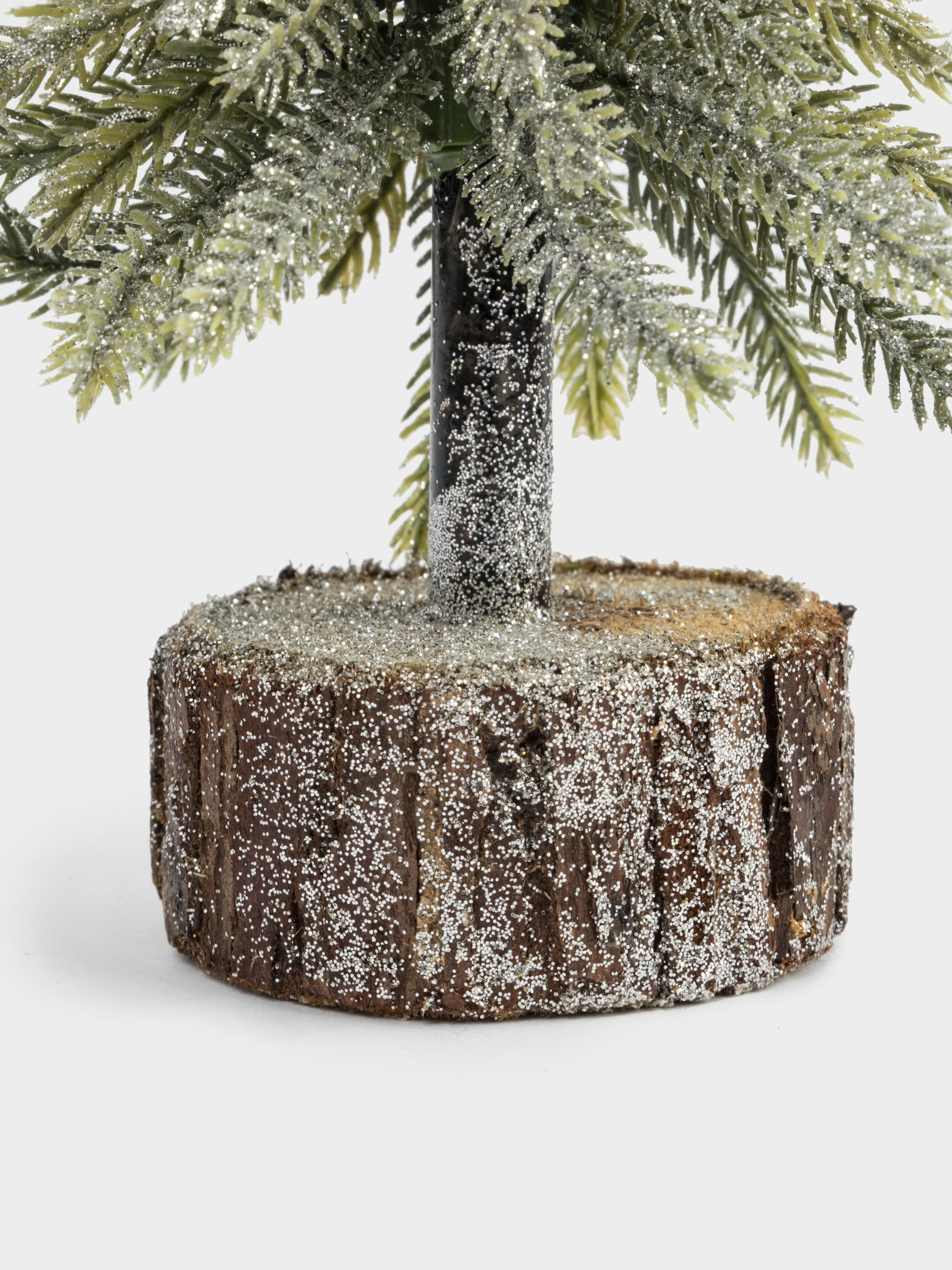 Ель искусственная, 20 см, полиэтилен, серебристая, New year