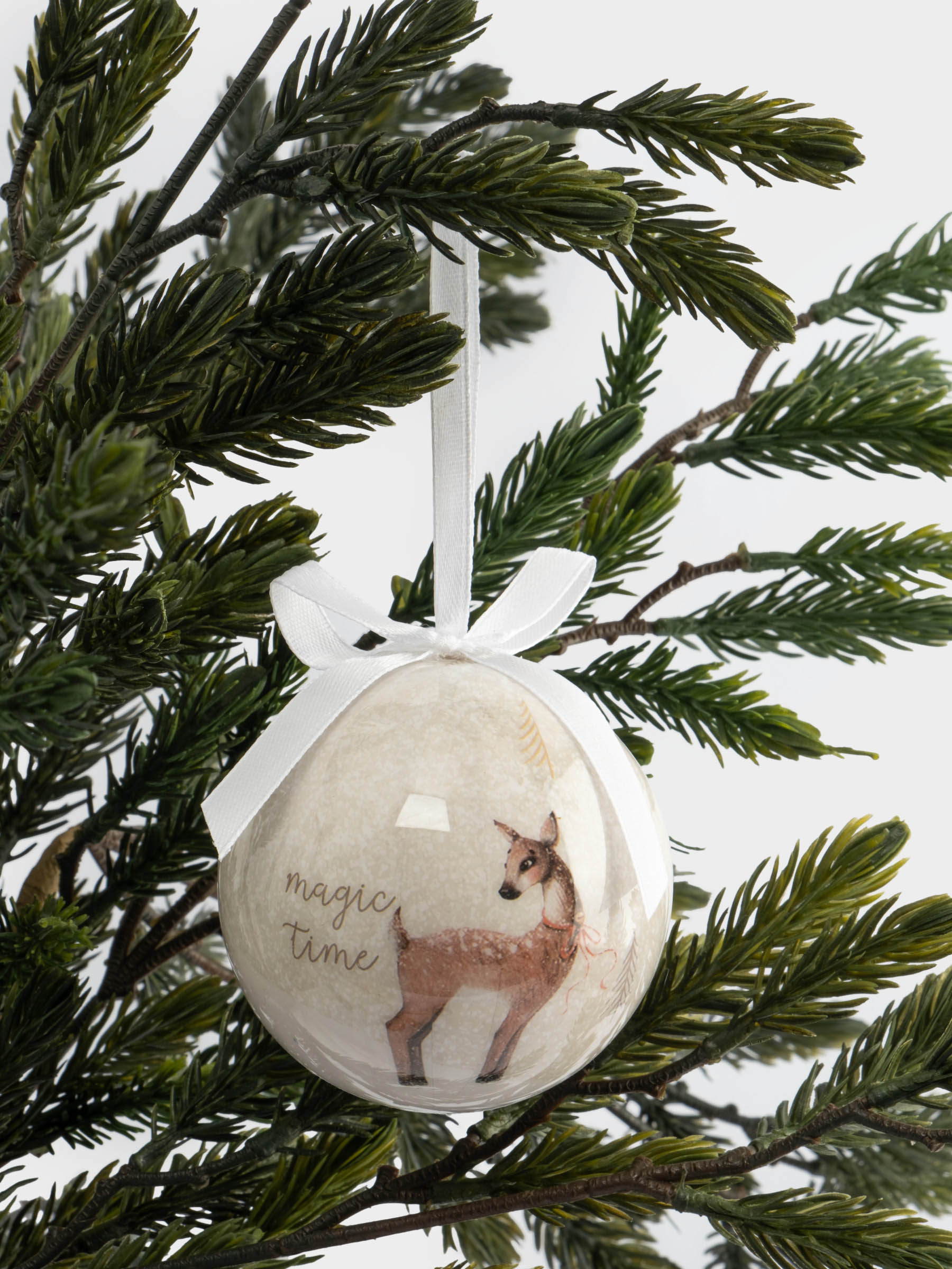 Игрушка елочная, 7 см, пенопласт, шар, Magic time, New year