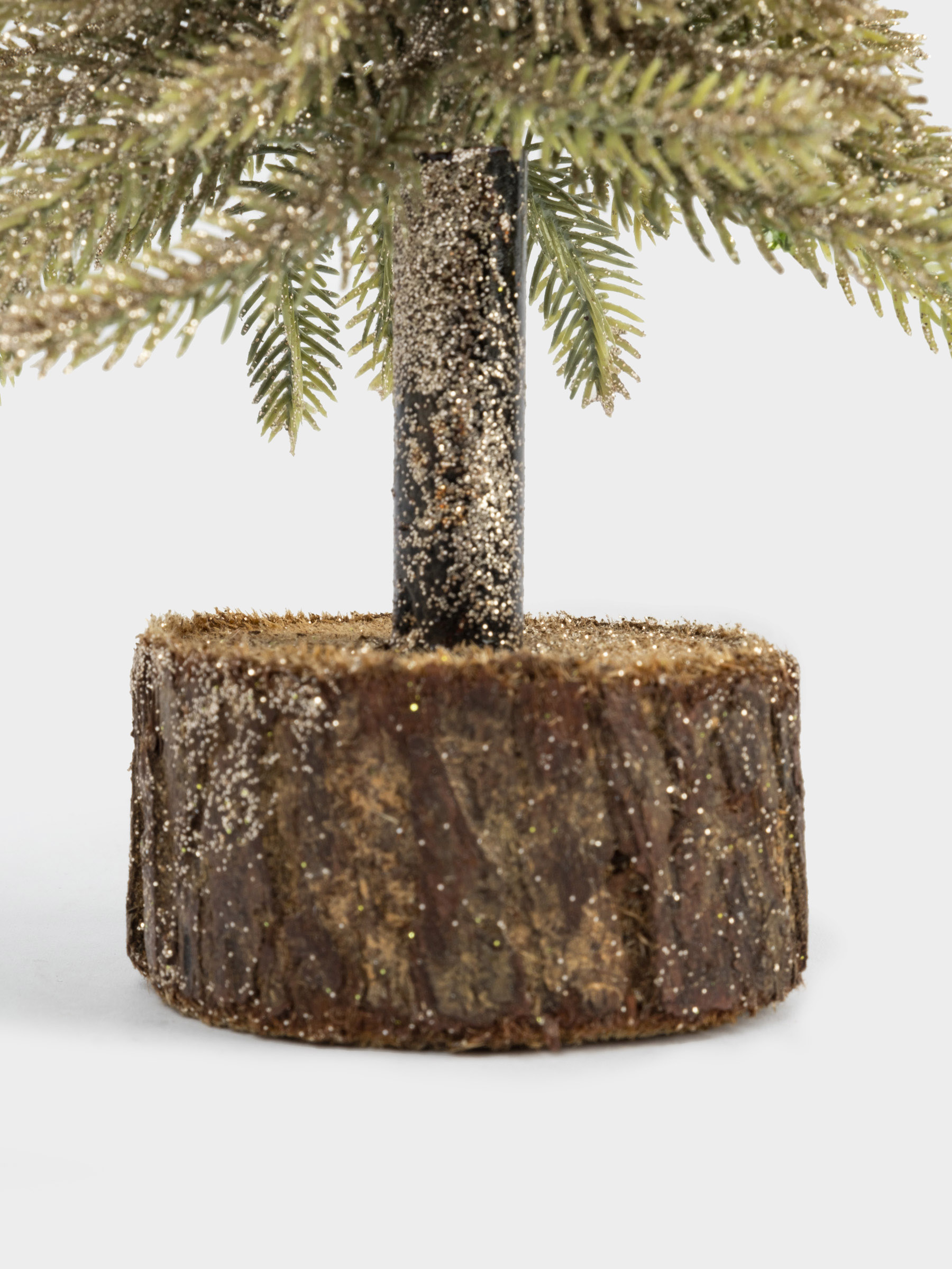 Ель искусственная, 20 см, полиэтилен, шампань, New year