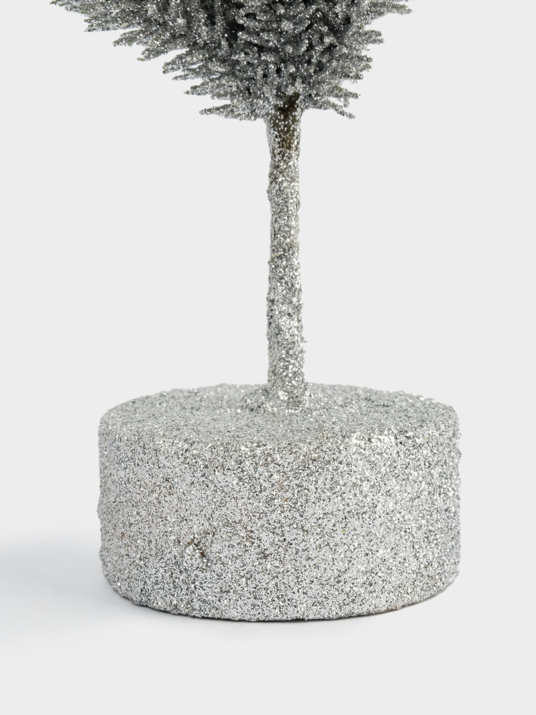 Ель искусственная, 30 см, полиэтилен, серебристая, New year