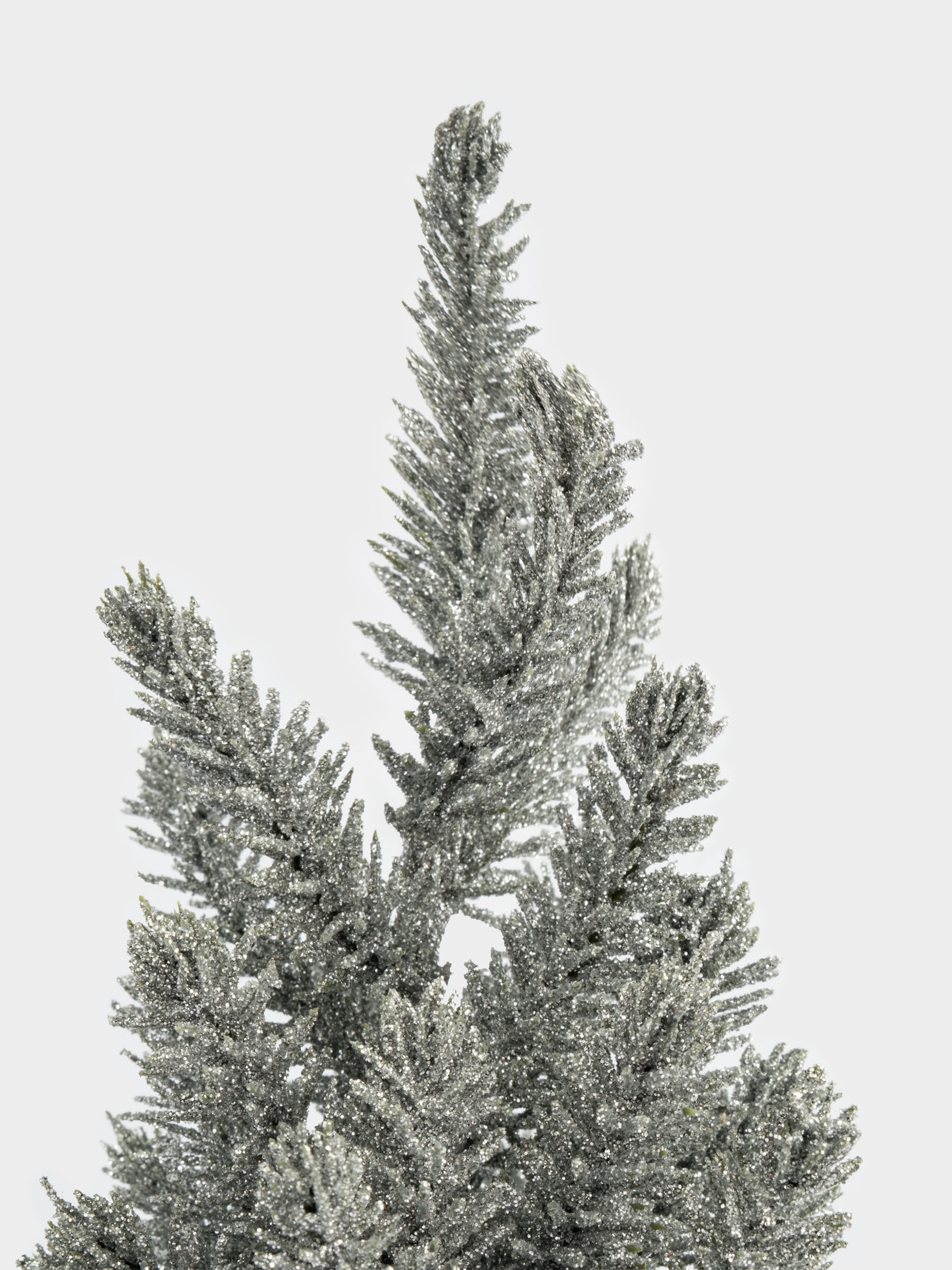 Ель искусственная, 30 см, полиэтилен, серебристая, New year