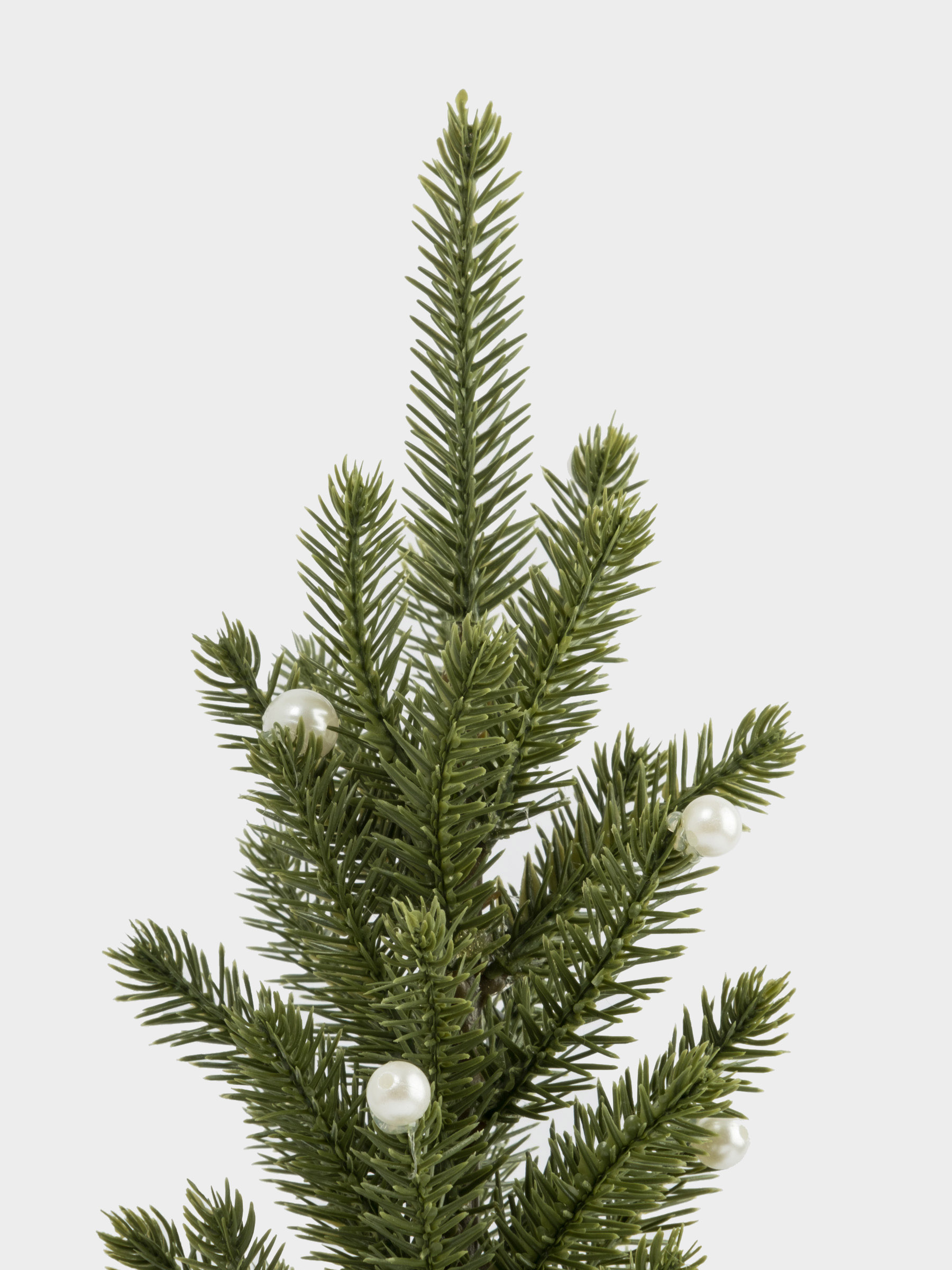 Ель искусственная, 40 см, полиэтилен, Жемчуг, New year