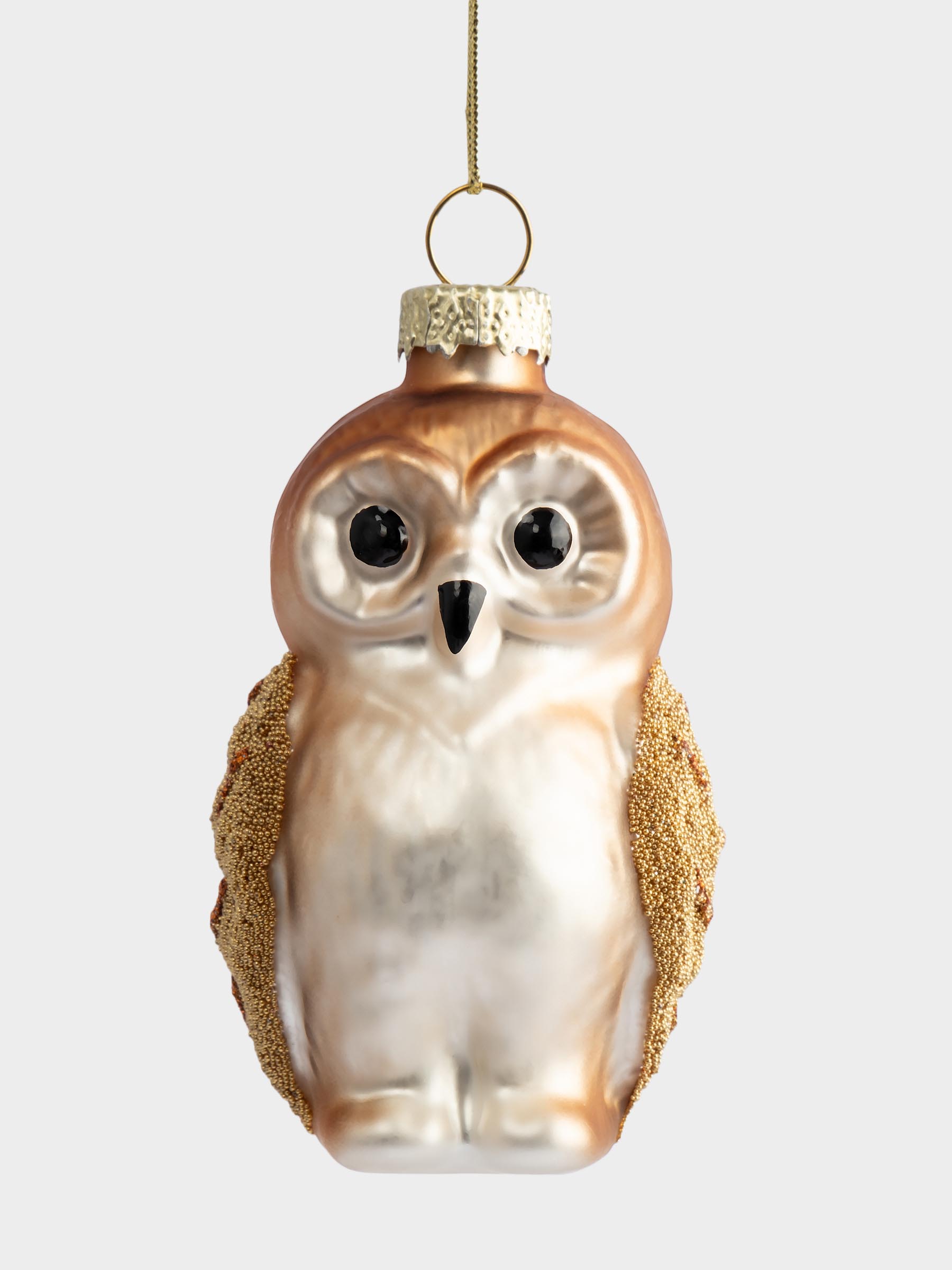 Игрушка елочная, 5х8 см, стекло, Сова, New year