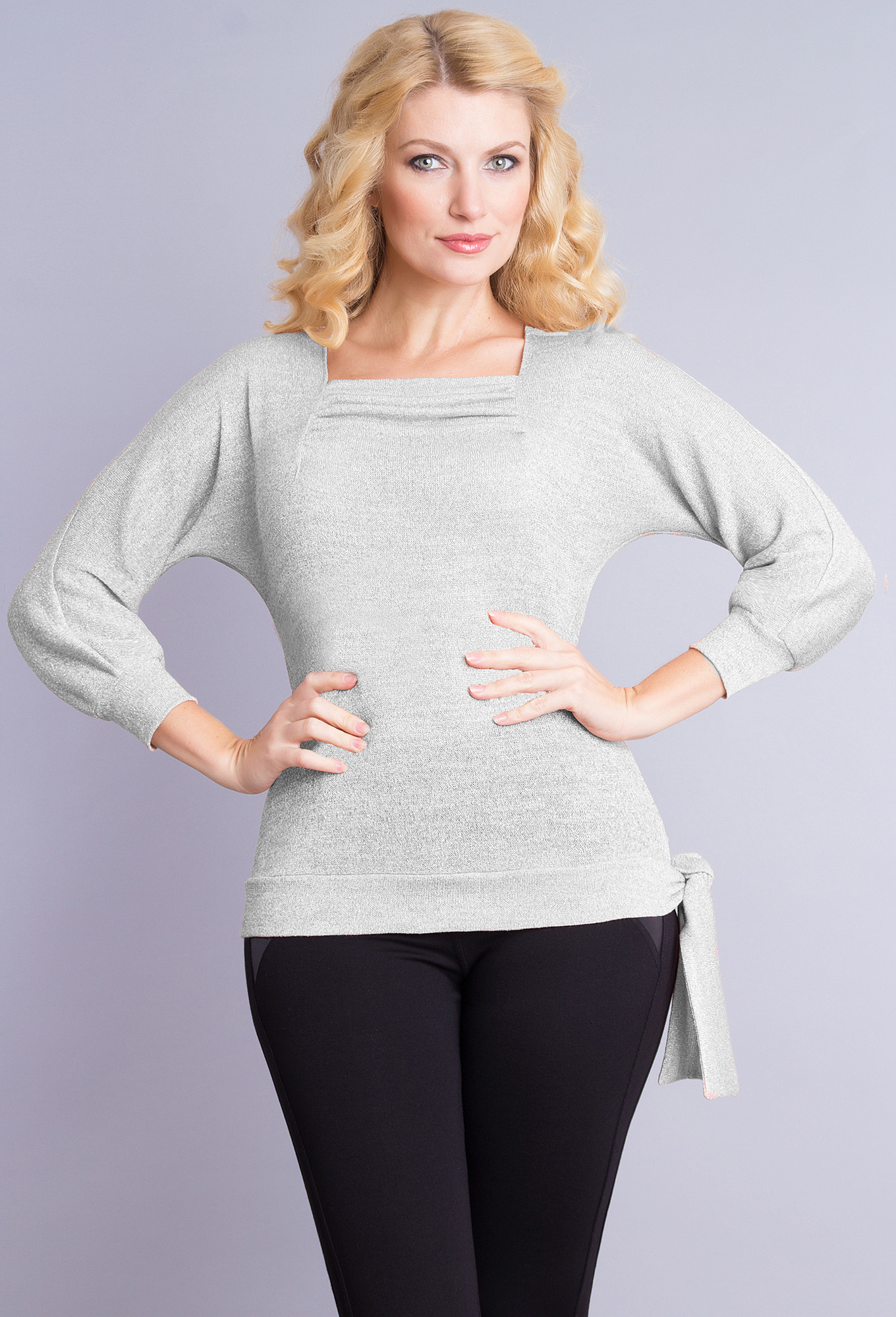 ст. цена1299руб.! Джемпер МЕДЕЯ И К 1653 серебро