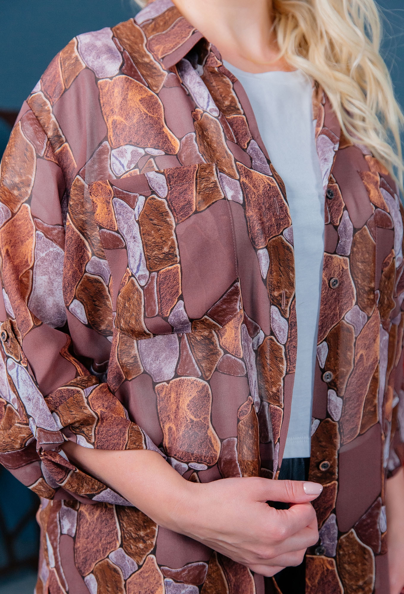 ст. цена1799руб.! Туника ASV 2542 коричневый