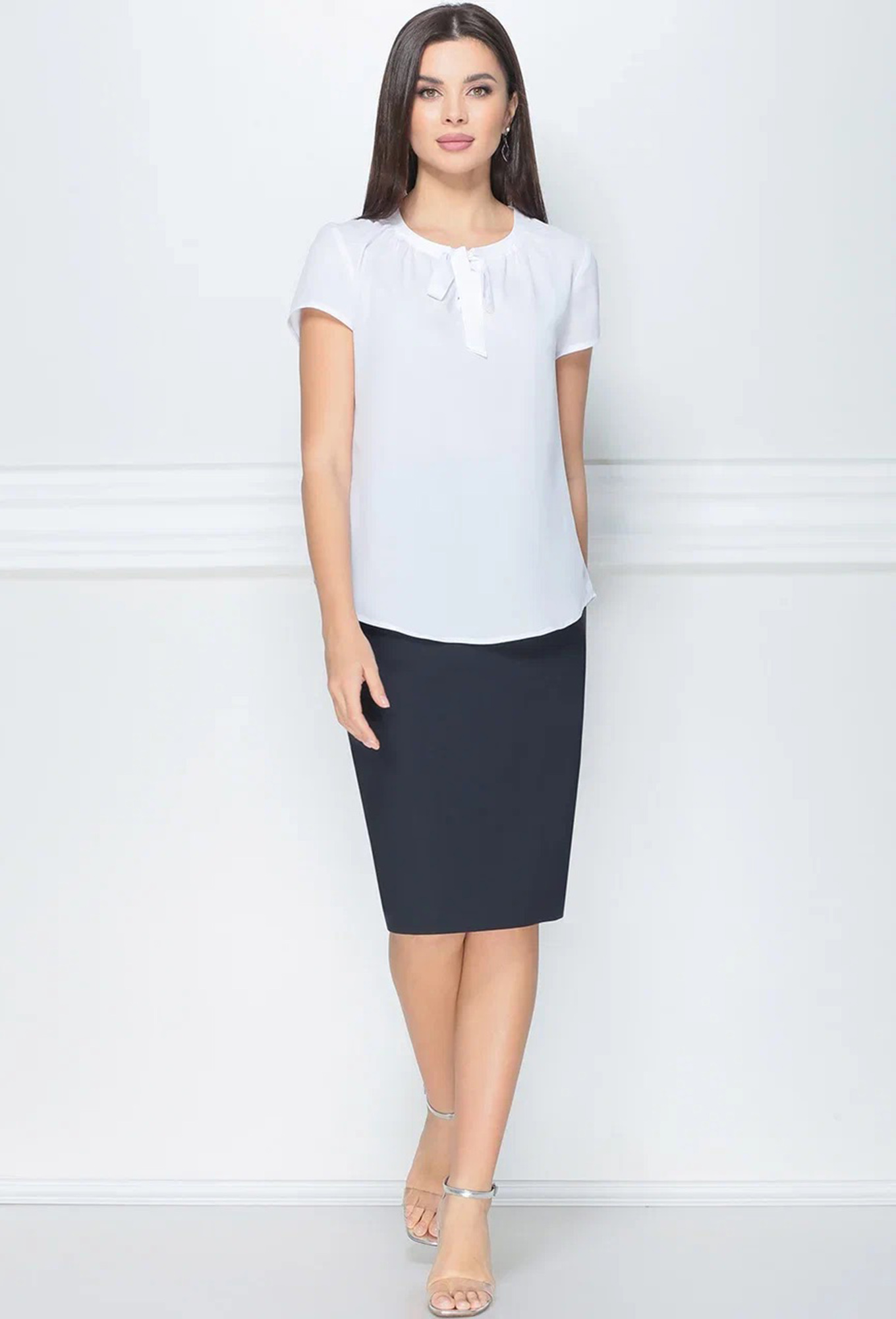 ст. цена1799руб.! Блуза Lenata 11856 белый