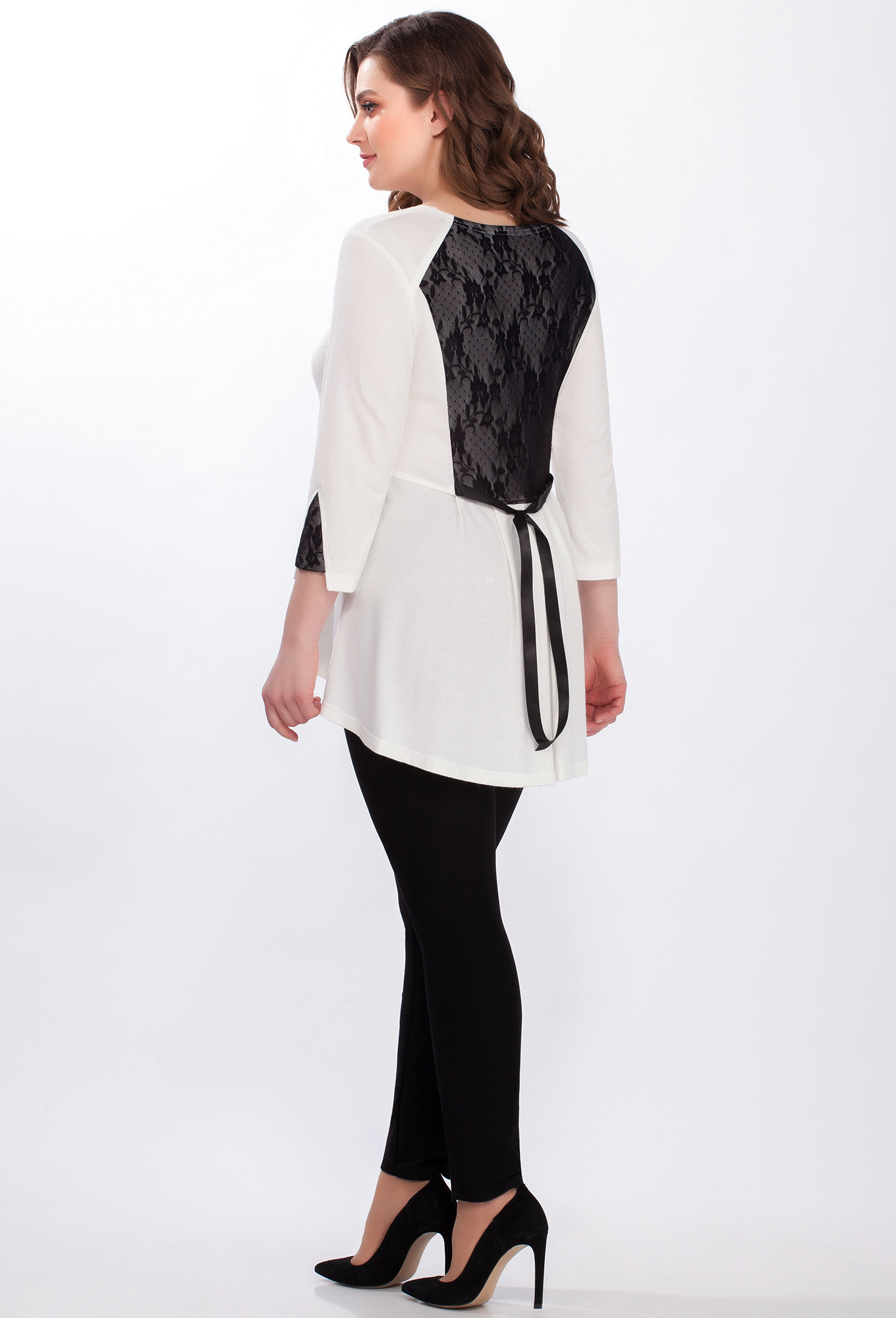 ст. цена1499руб.! Туника МЕДЕЯ И К 1974 молочно-черный