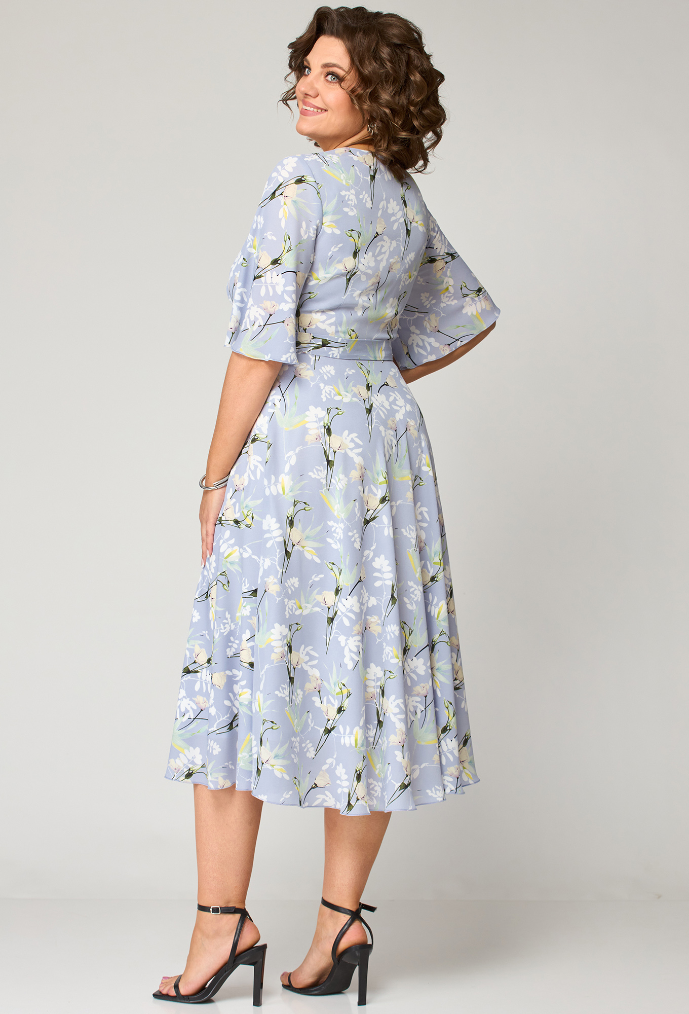 ст. цена2499руб.! Платье Anastasia Mak 1193 голубой цветы