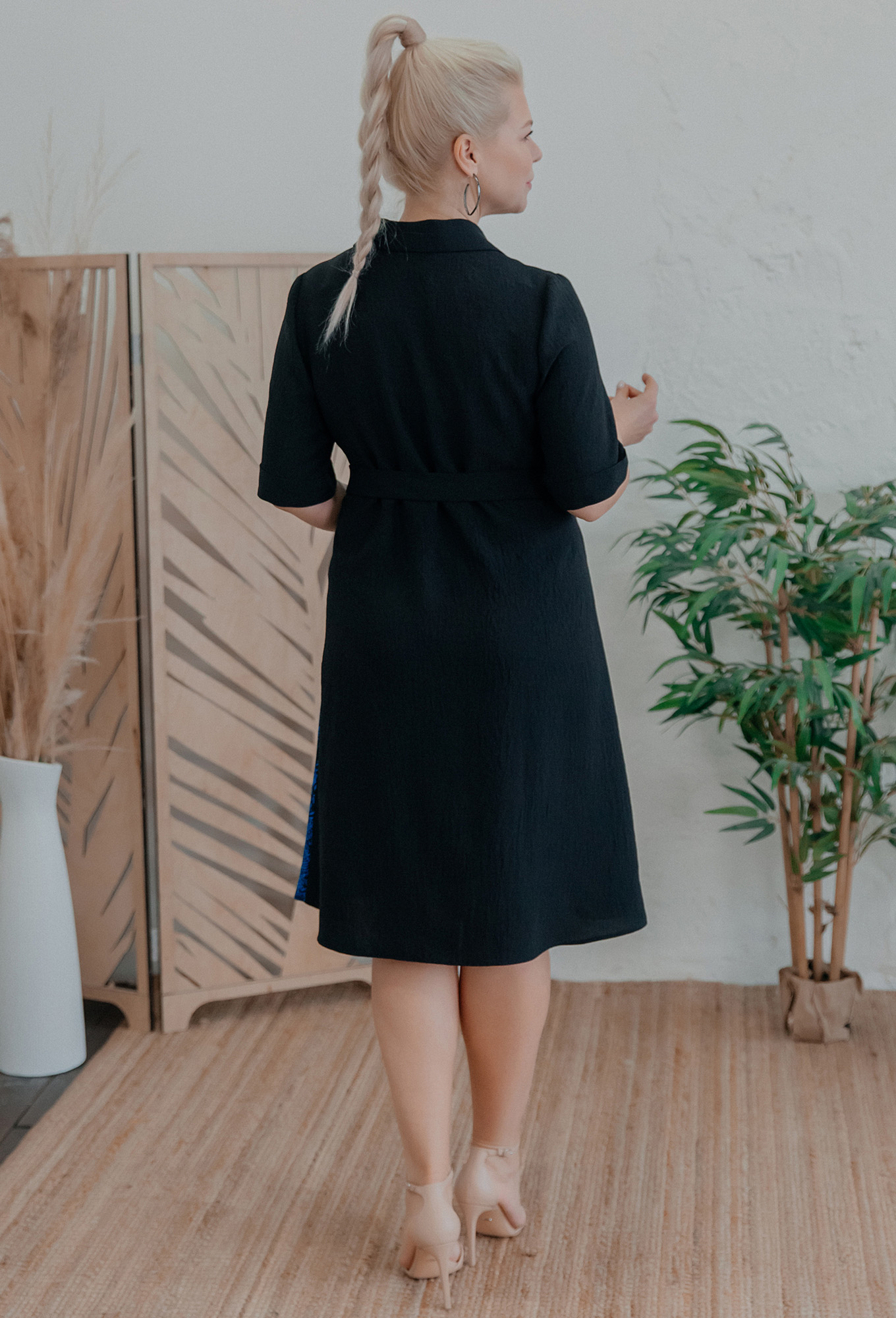 ст. цена2199руб.! Платье ASV 2510 черно-синий