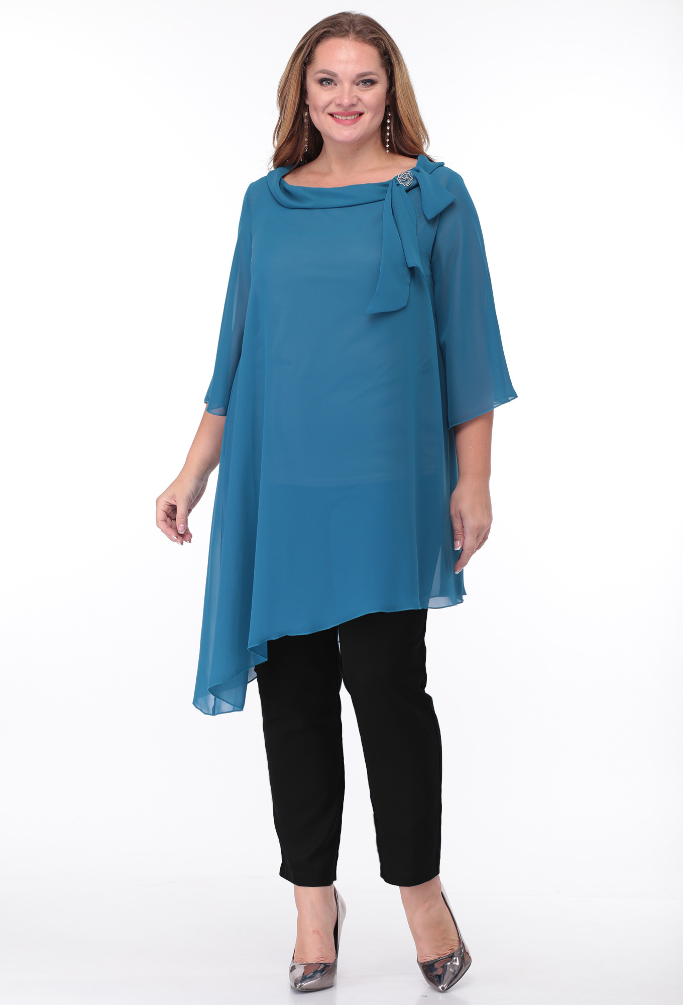 ст. цена1599руб.! Блуза Anastasia Mak 660Бл голубой