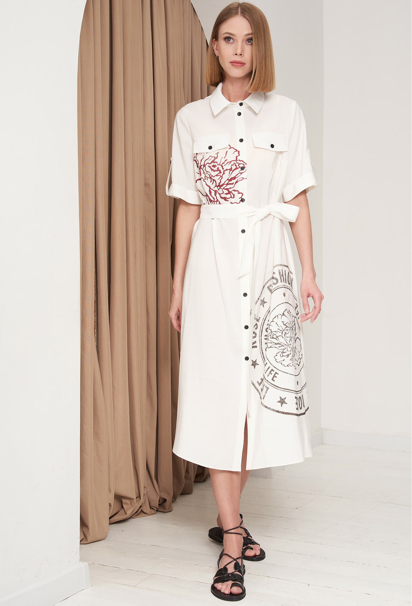 ст. цена2499руб.! Платье Gizart 5120 молочный