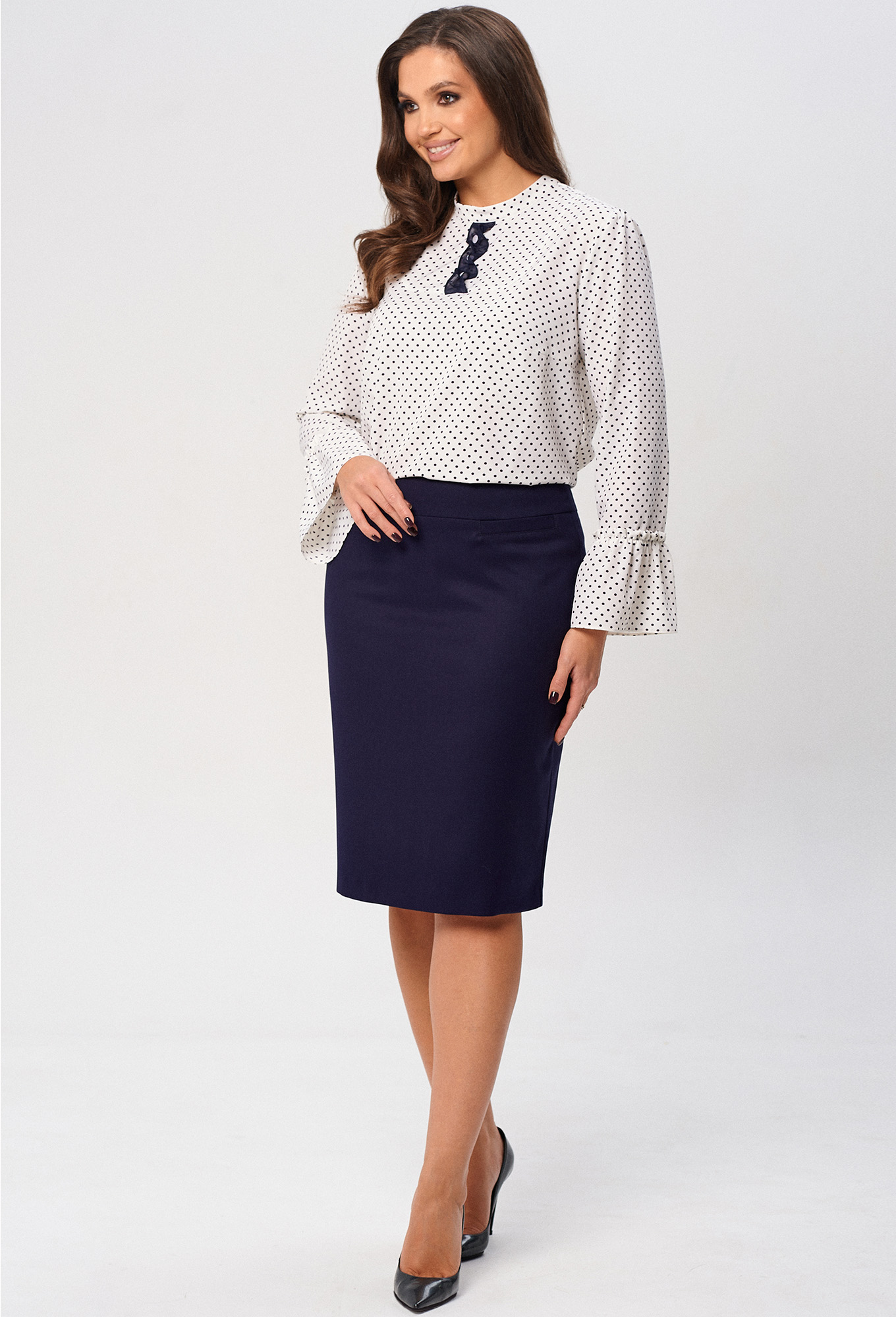 ст. цена1499руб.! Юбка LeNata 18287 т.синий