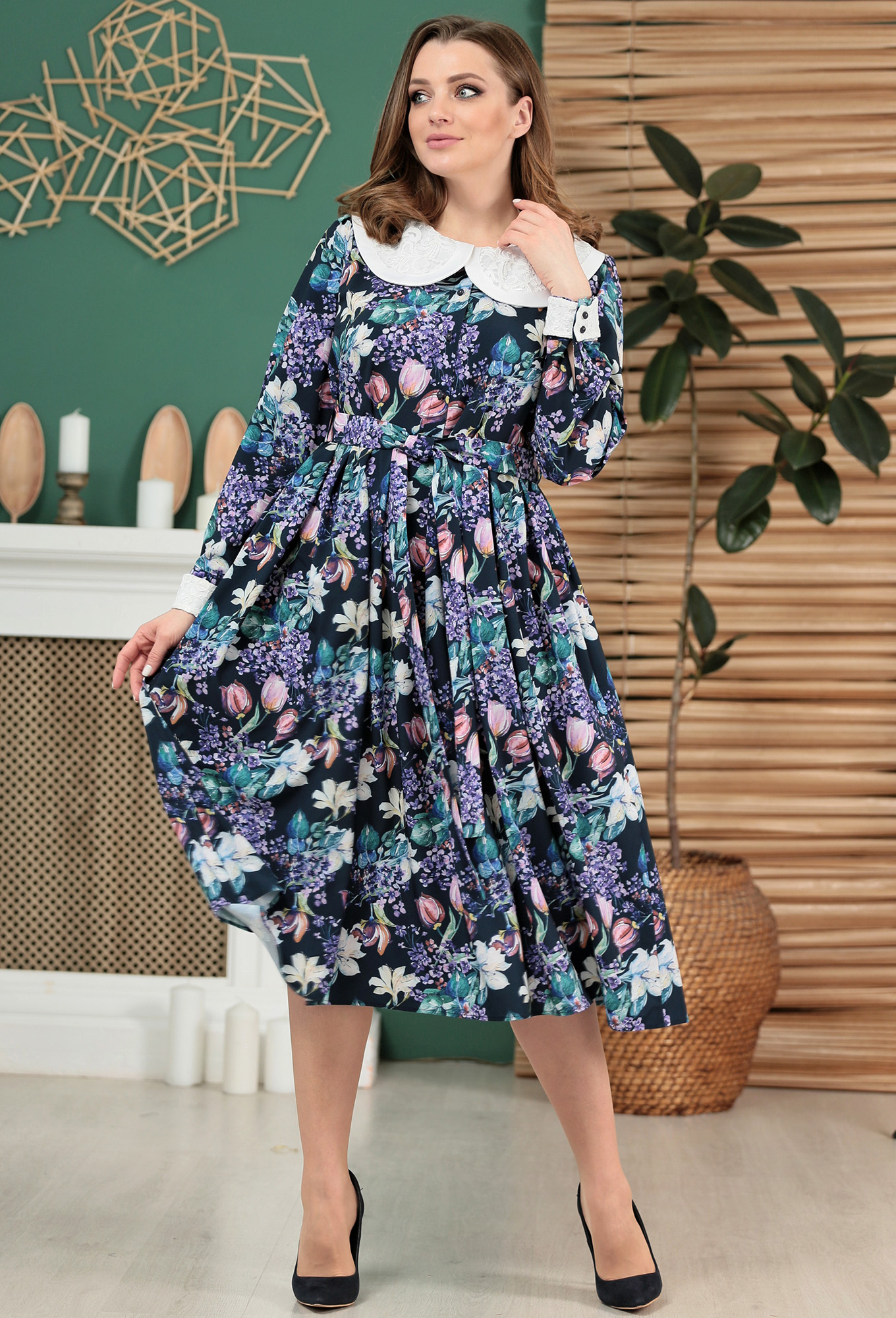 ст. цена2199руб.! Платье Anastasia Mak 786 синий