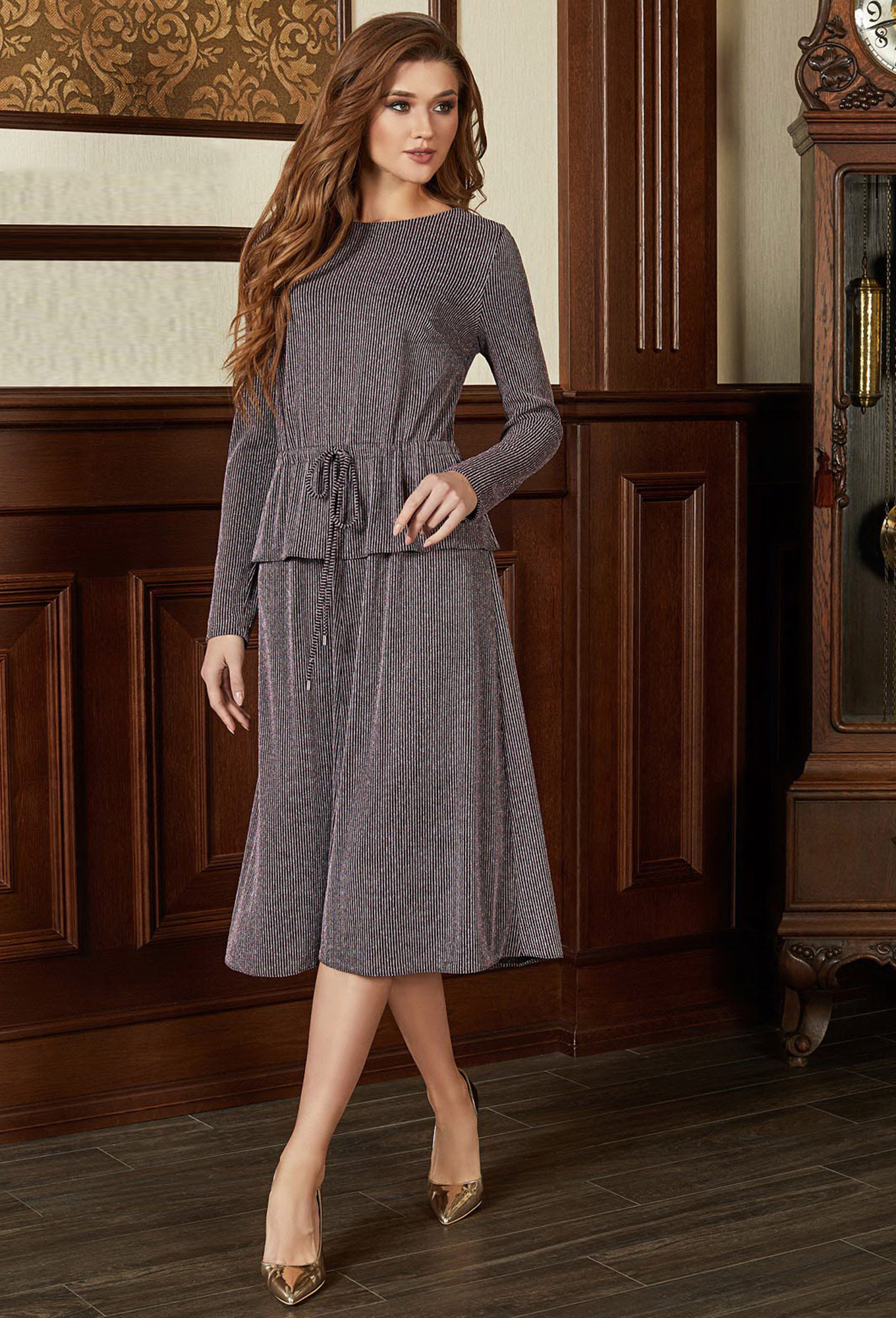 ст. цена2499руб.! Платье Bazalini 3680 розово-черный