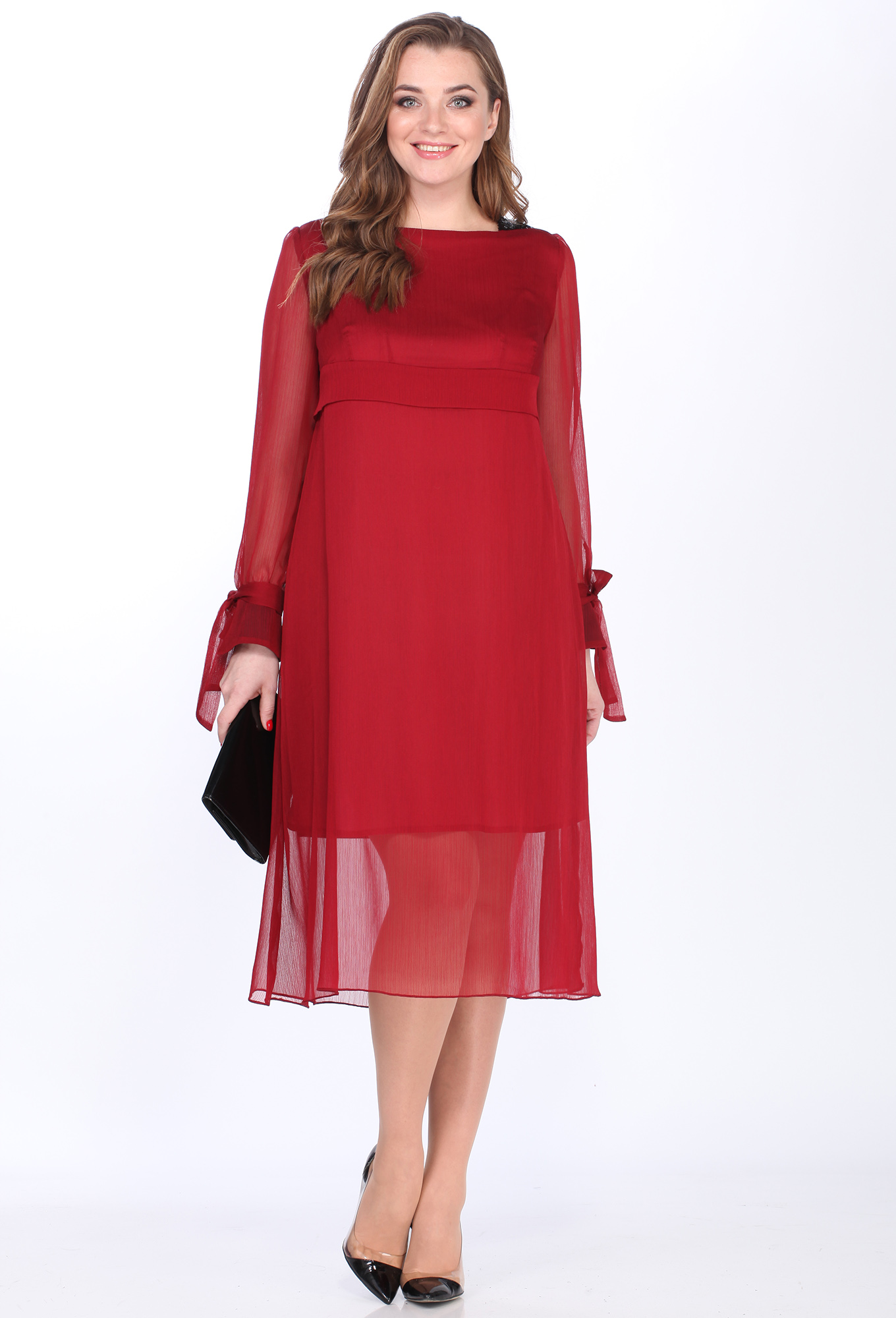 ст. цена1799руб.! Платье Elletto 1490 бордо