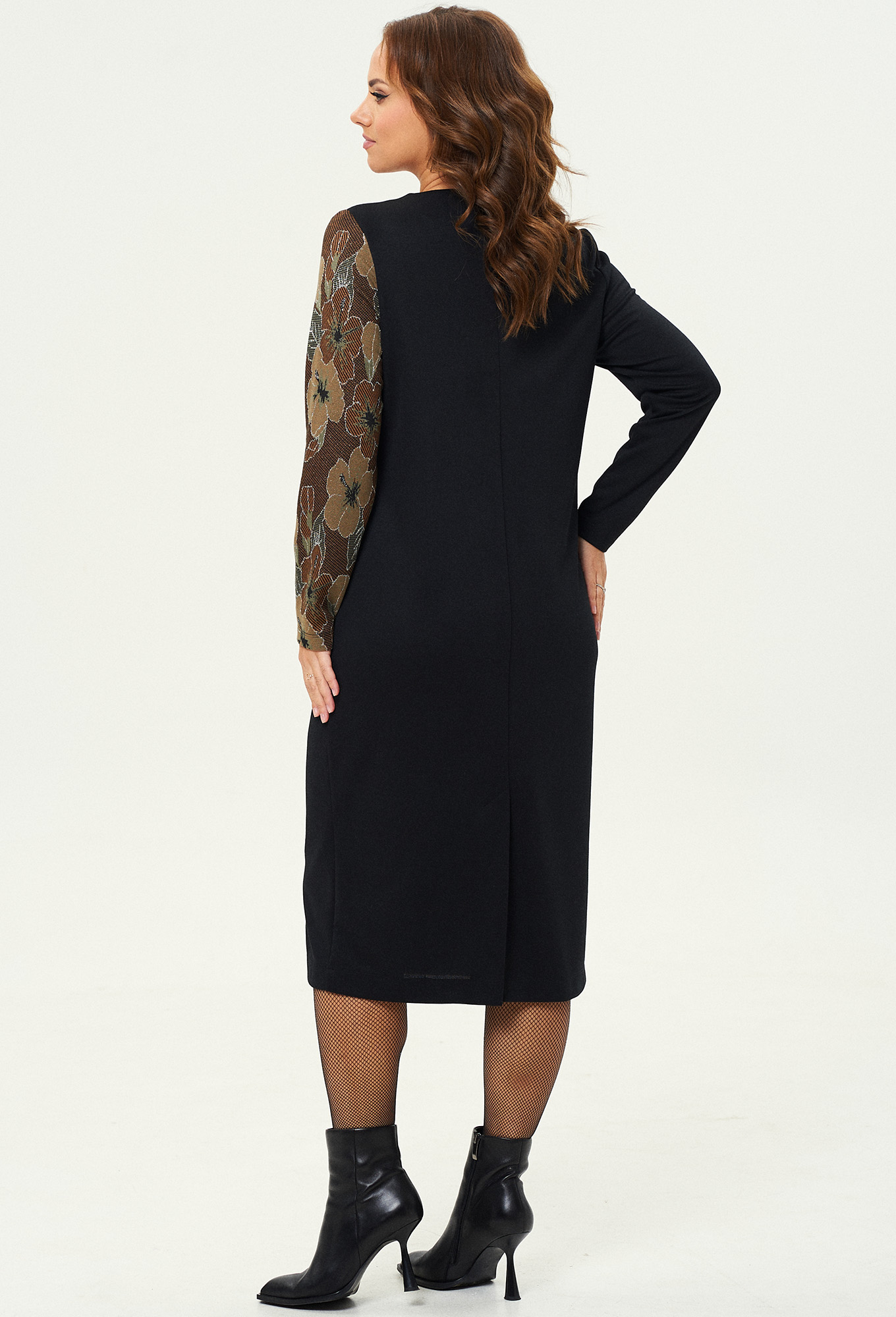Платье Gizart 5318 чёрно-коричневый