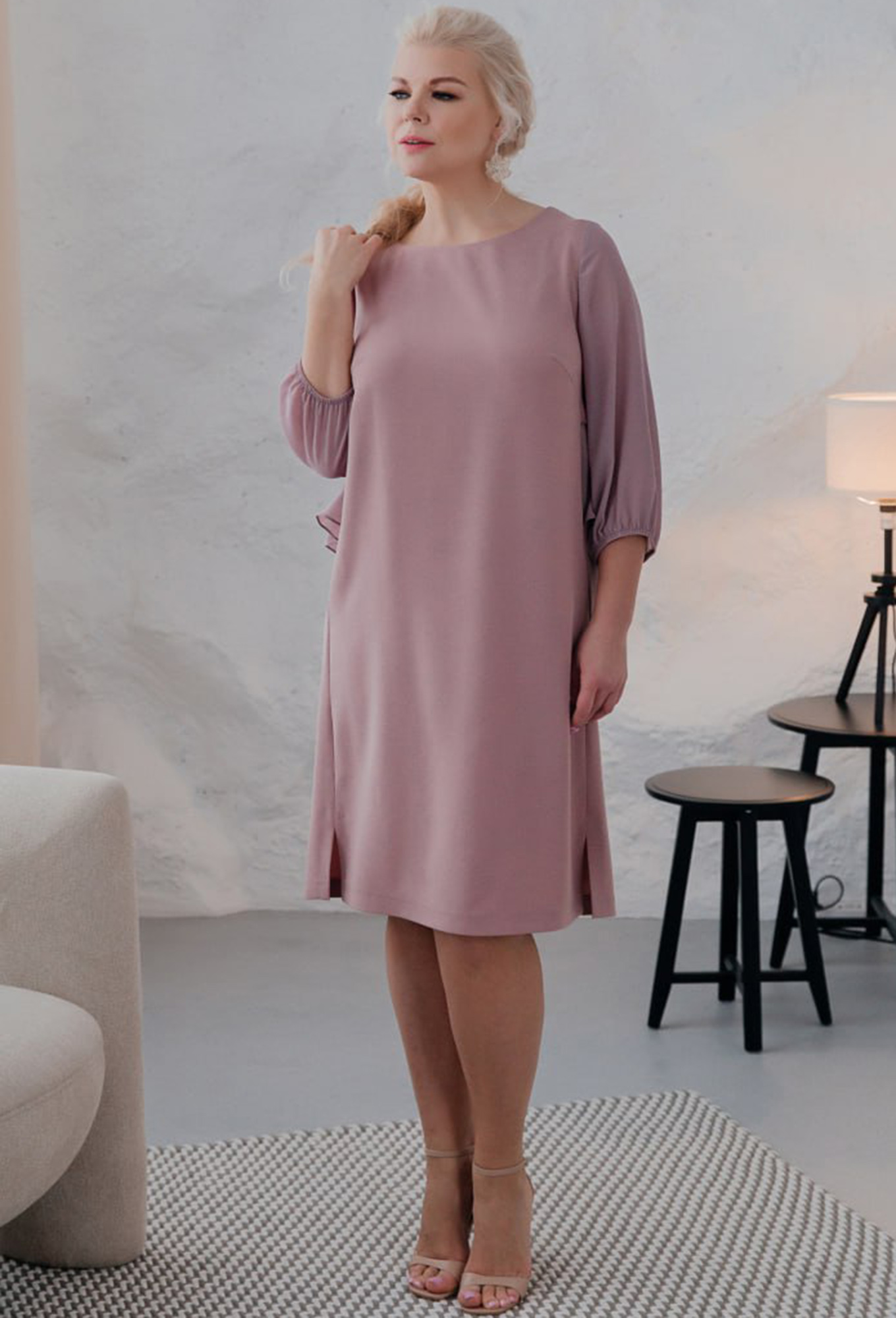 ст. цена2199руб.! Платье ASV 2486 пудра