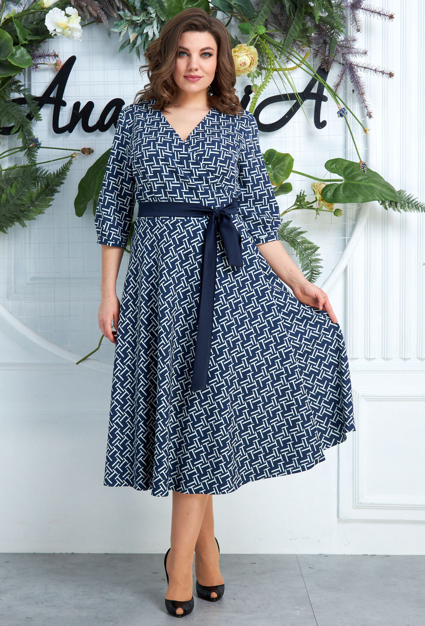 ст. цена2499руб.! Платье Anastasia 562 синий