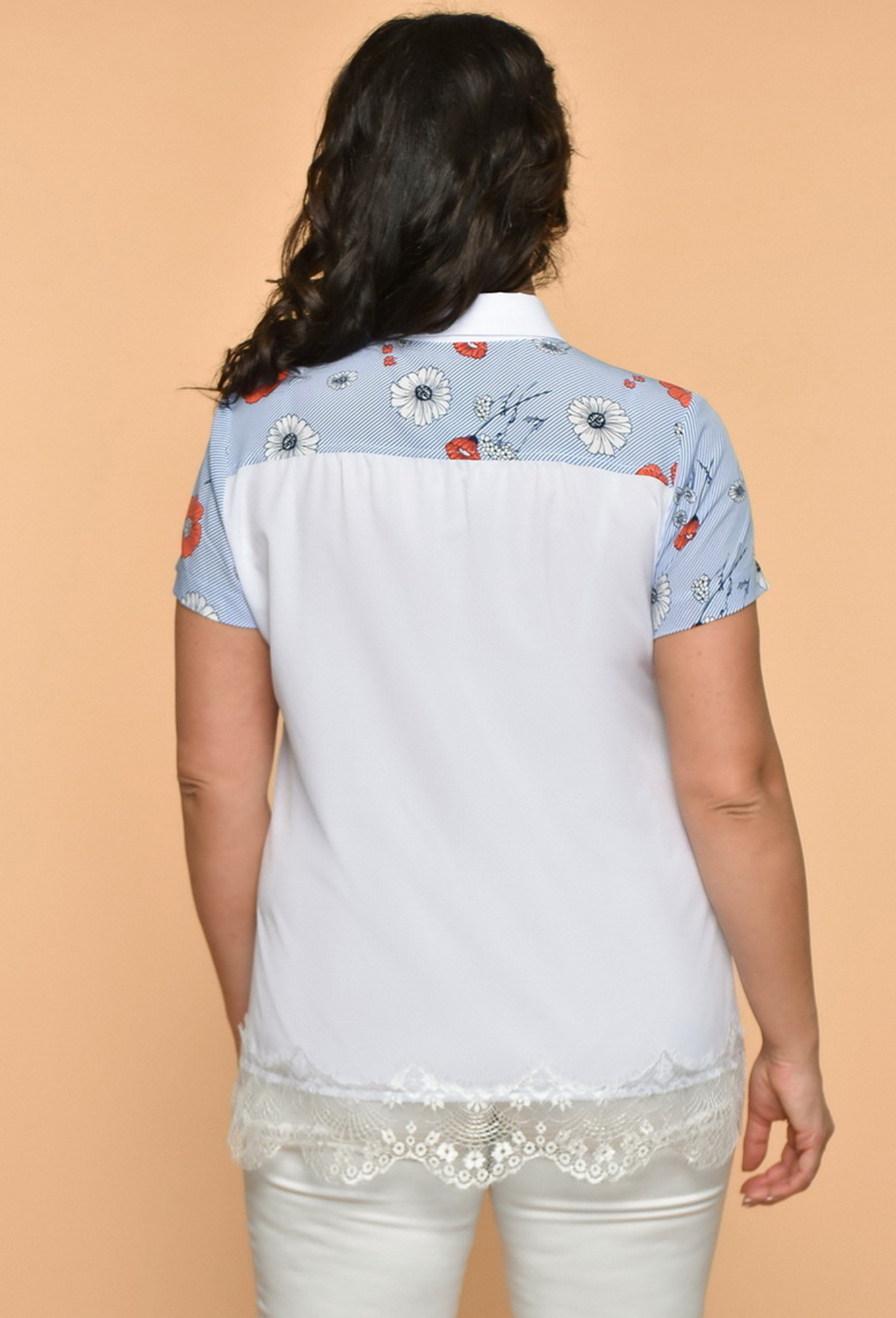 ст. цена1399руб.! Блуза МЕДЕЯ И К 1919 сине-белая полоска