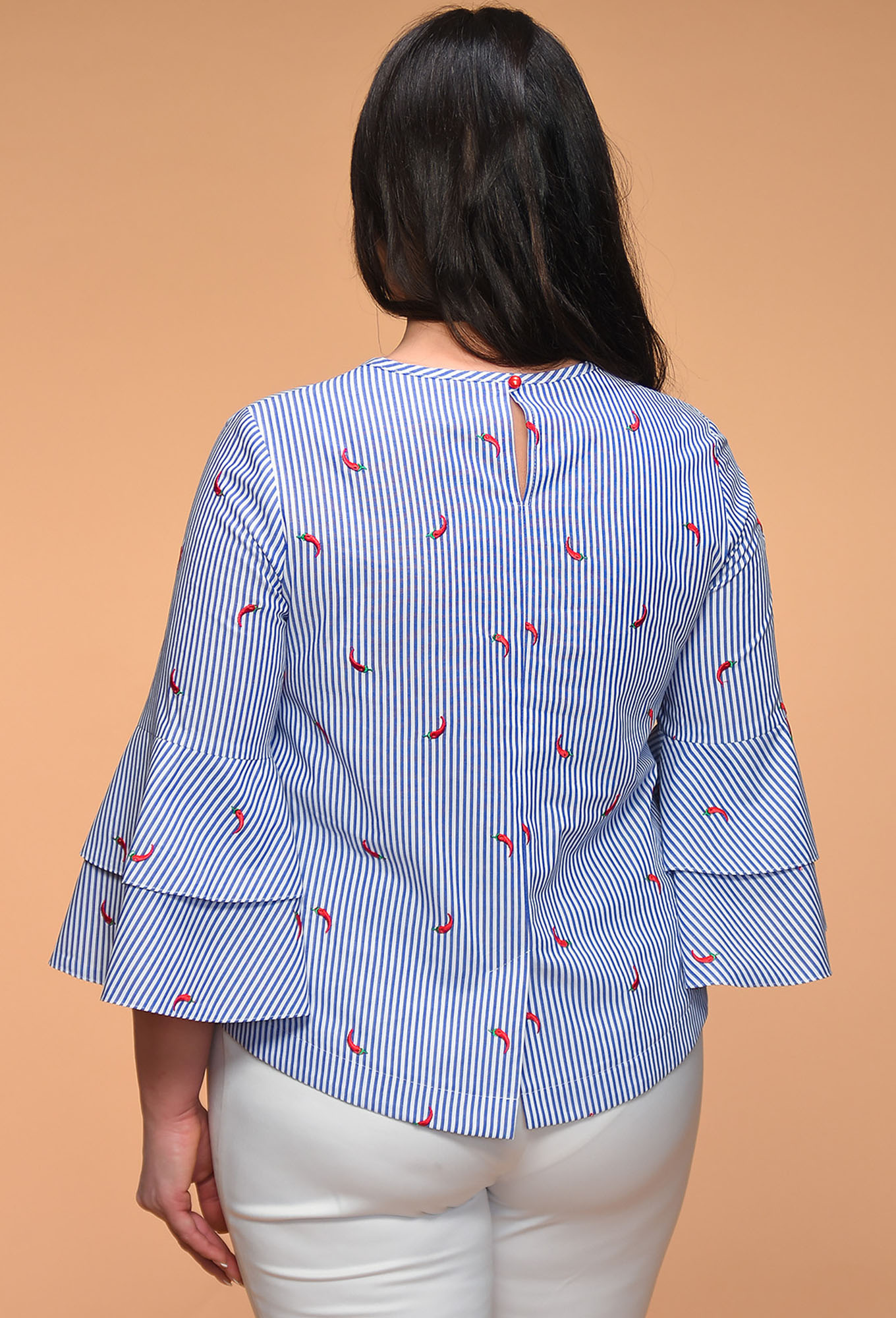 ст. цена1299руб.! Блуза МЕДЕЯ И К 1917 голубой полоска