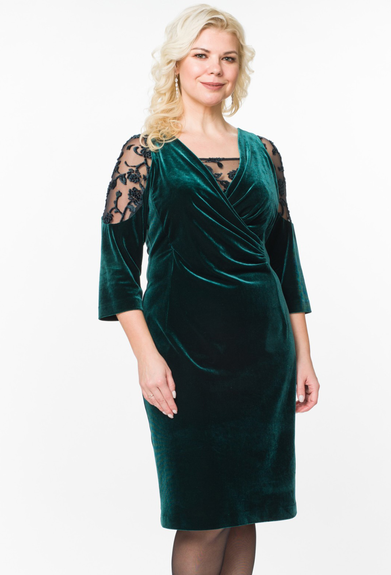 ст. цена2499руб.! Платье ASV 2169 зеленый