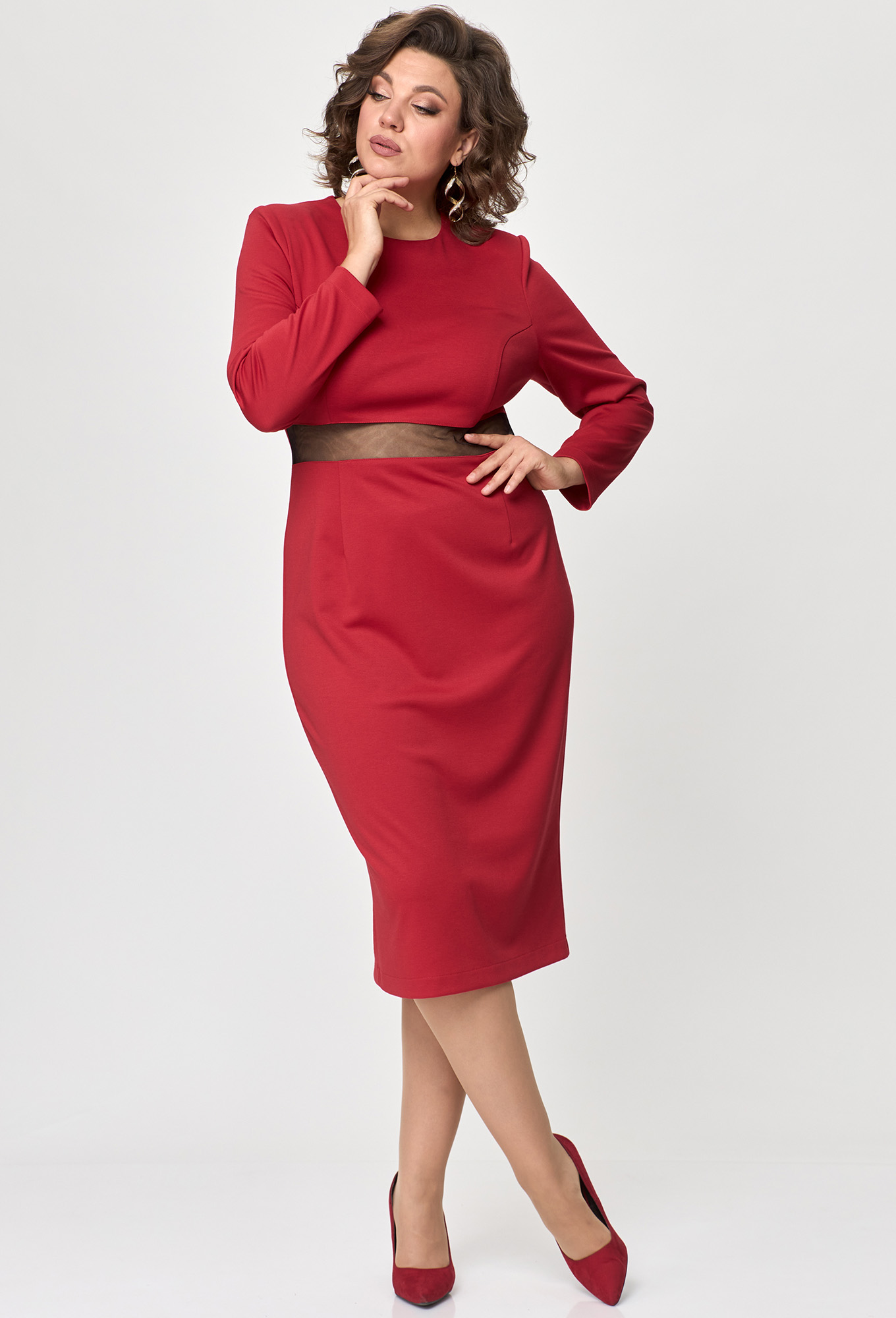 ст. цена2499руб.! Платье Anastasia Mak 1128 красный