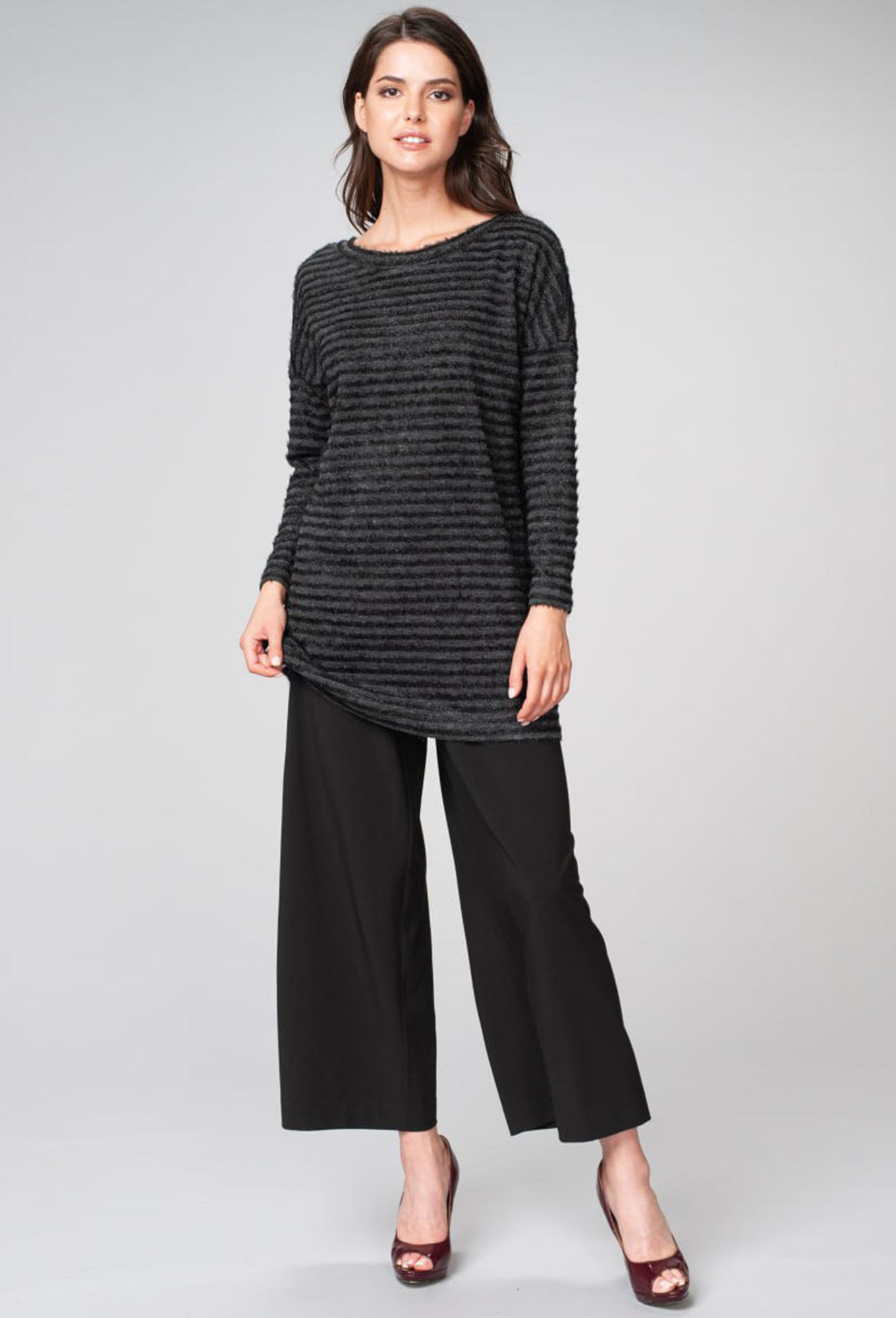 ст. цена1799руб.! Туника ASV 2056 черно-серый