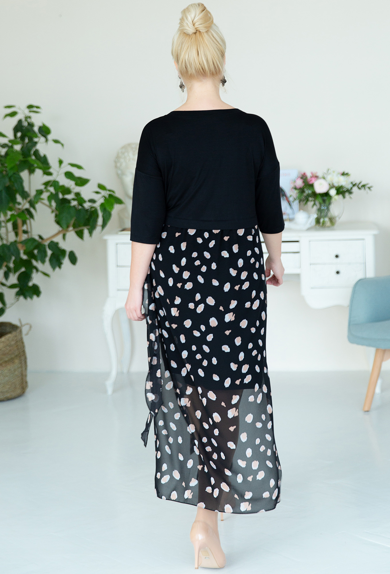 ст. цена2499руб.! Платье ASV 2379 черно-коричневый