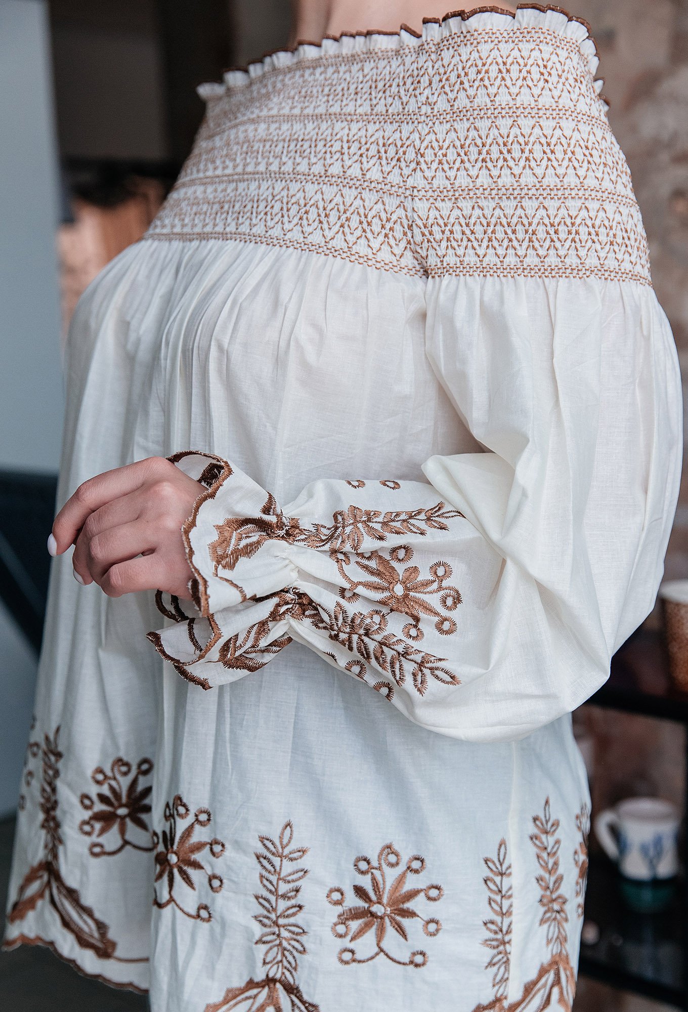 ст. цена1799руб.! Блуза ASV 2430 бежево-коричневый