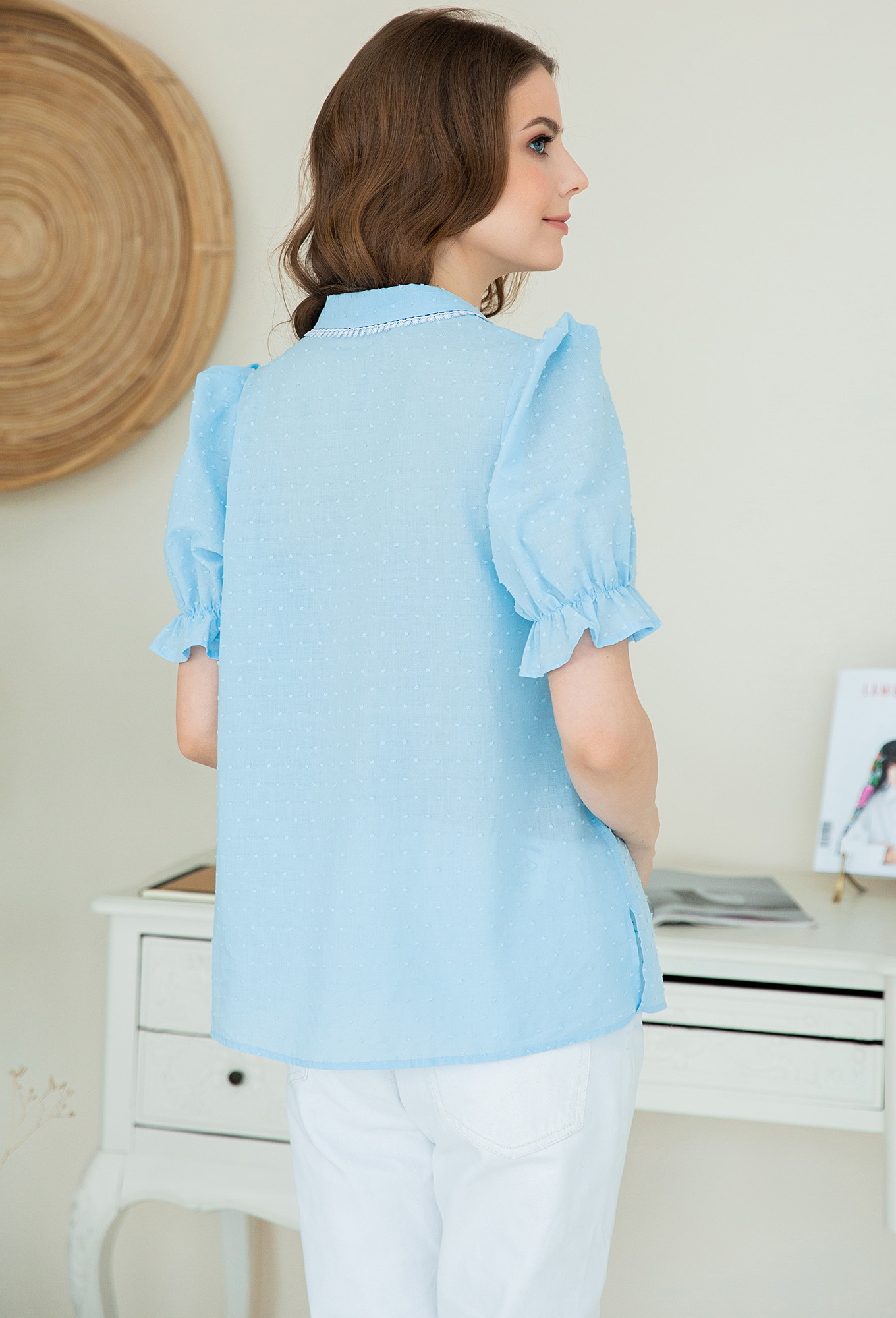 ст. цена1699руб.! Блуза ASV 2377 голубой