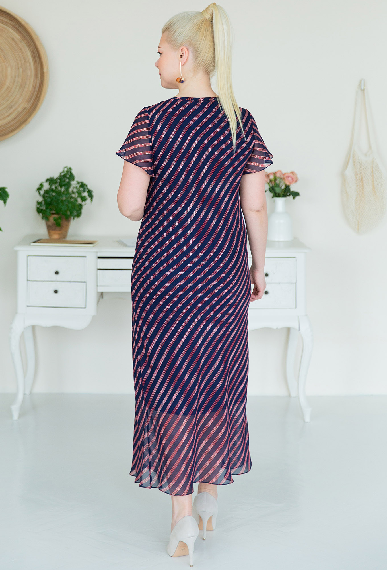 ст. цена2199руб.! Платье ASV 2414 сине-красный