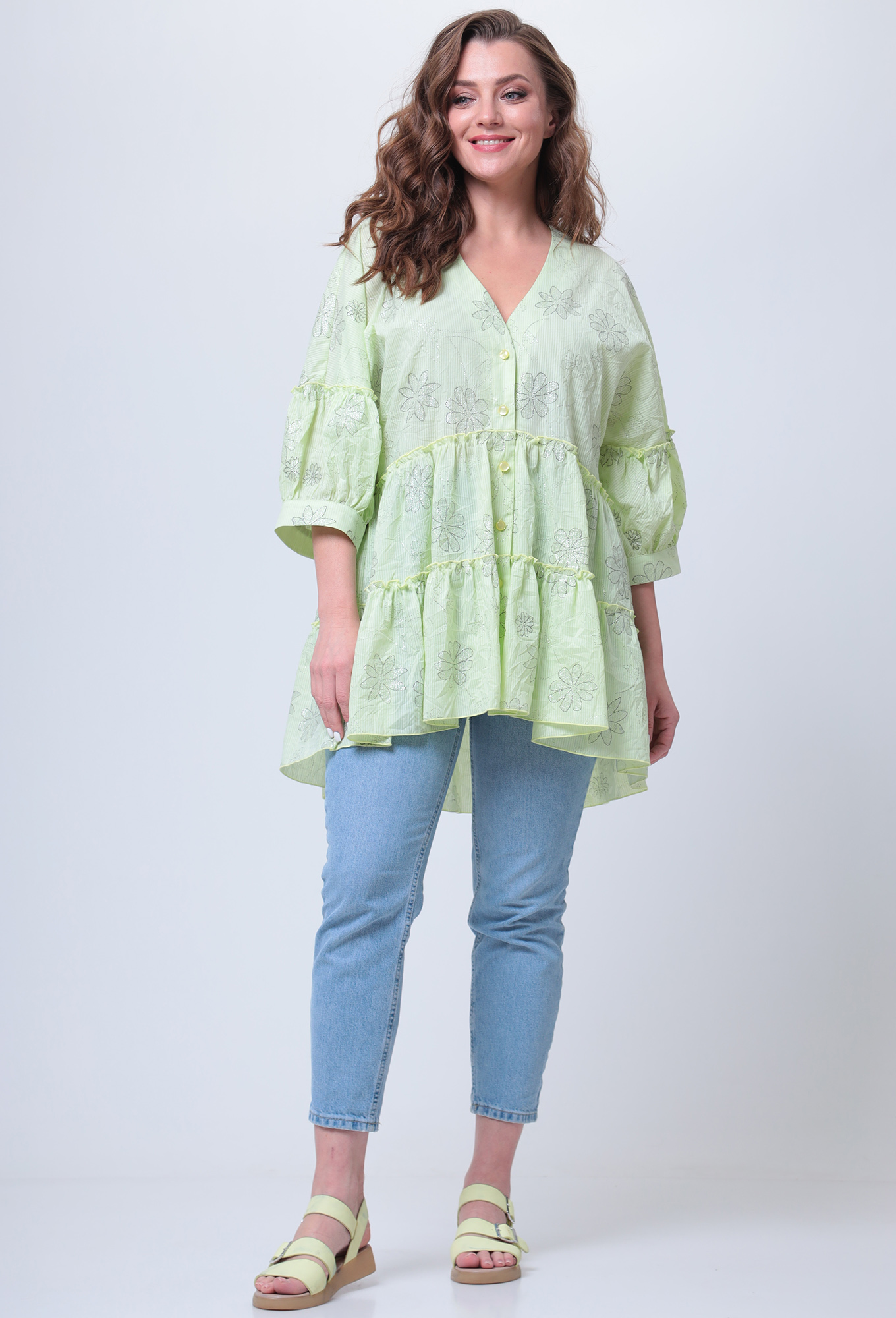 ст. цена1499руб.! Блуза Anastasia Mak 1028 салат